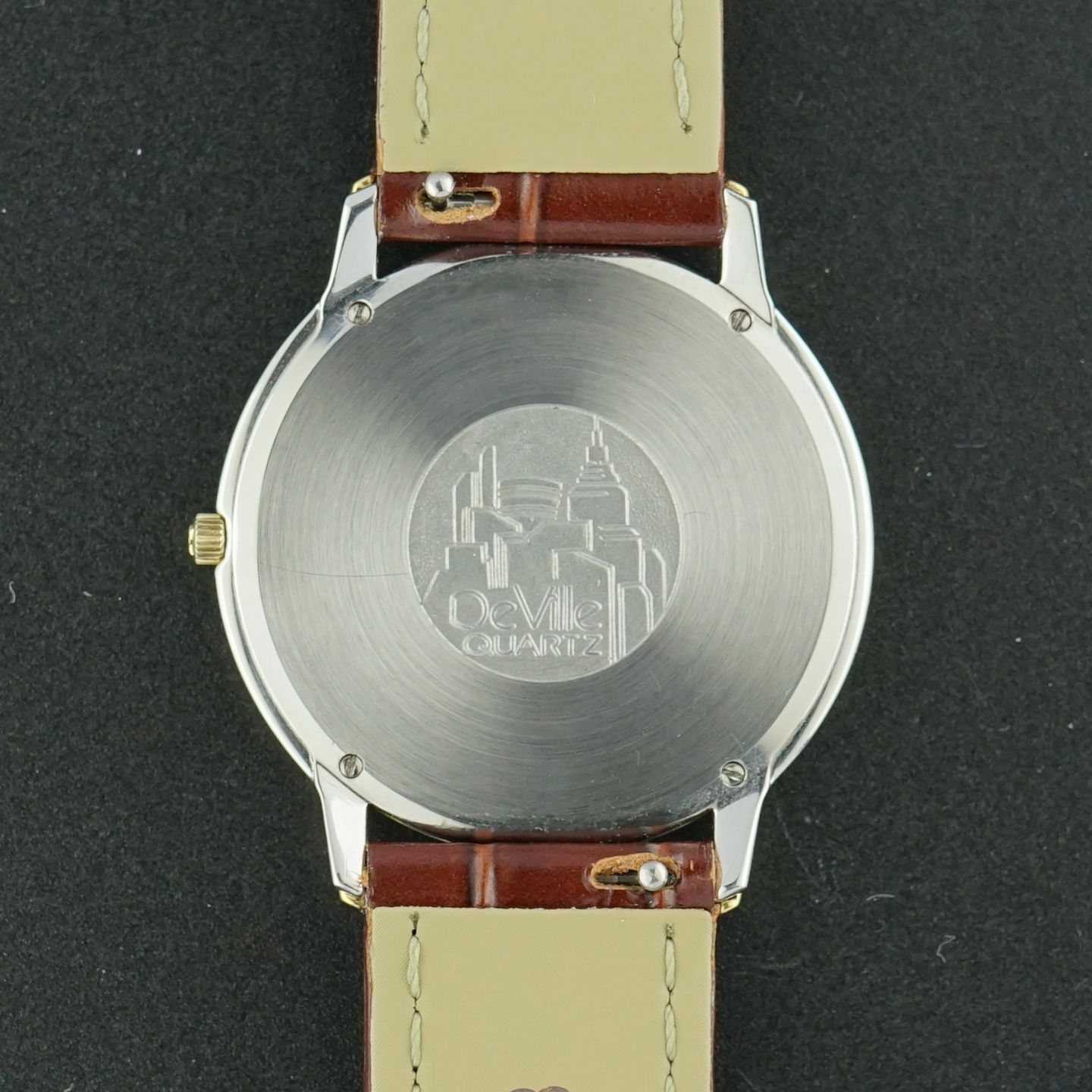 Omega De Ville 195.0048 (1986) - White dial 33 mm Gold/Steel case (3/8)