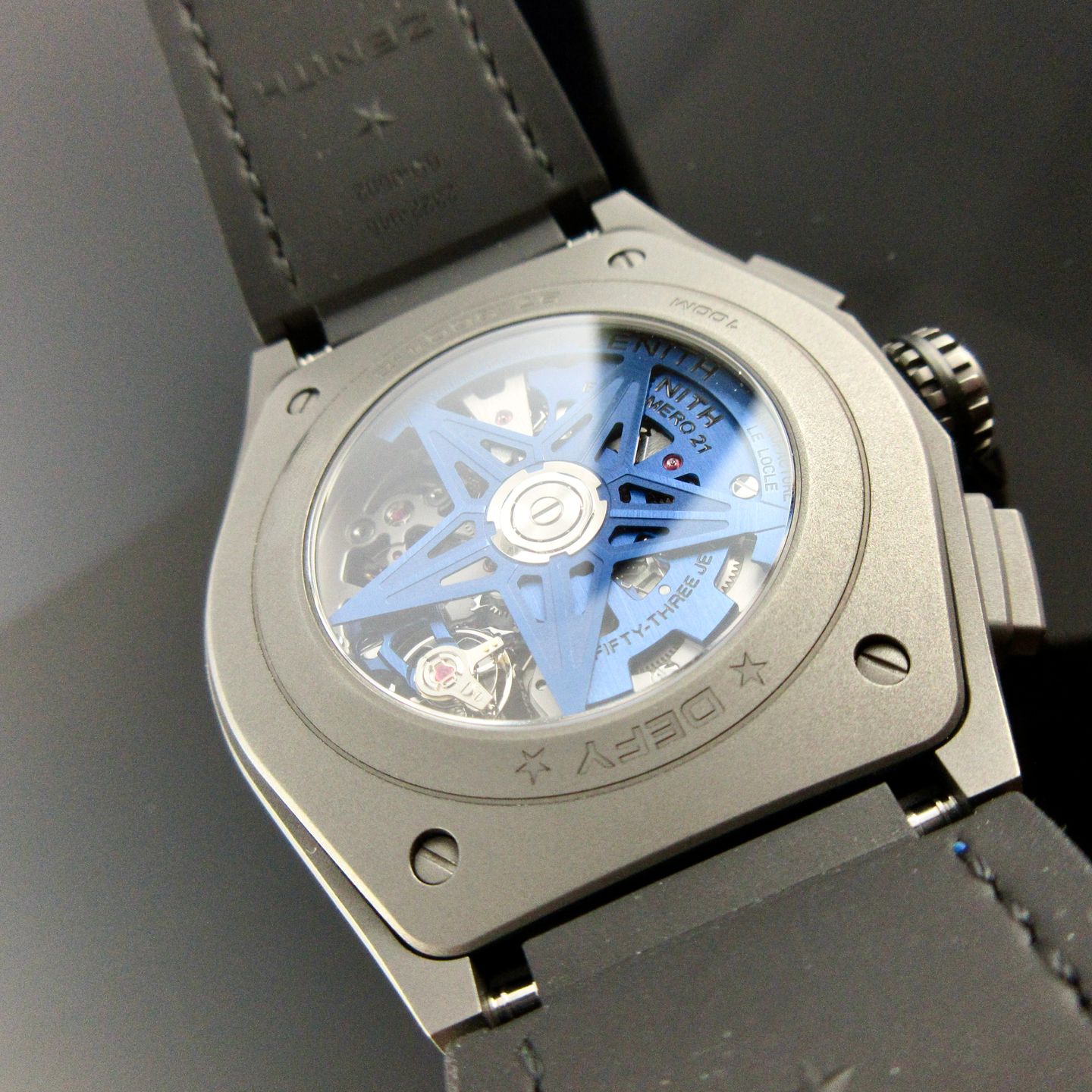 Zenith Defy El Primero 97.9001.9004/81.R946 (2025) - Transparent dial 44 mm Titanium case (6/8)