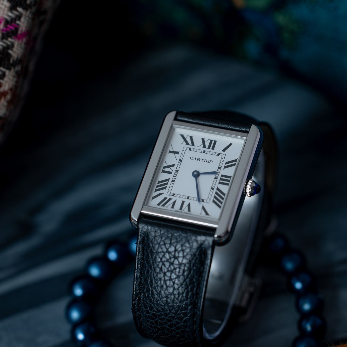 Cartier Tank Solo WSTA0028 (2021) - Geel wijzerplaat 35mm Staal (5/7)