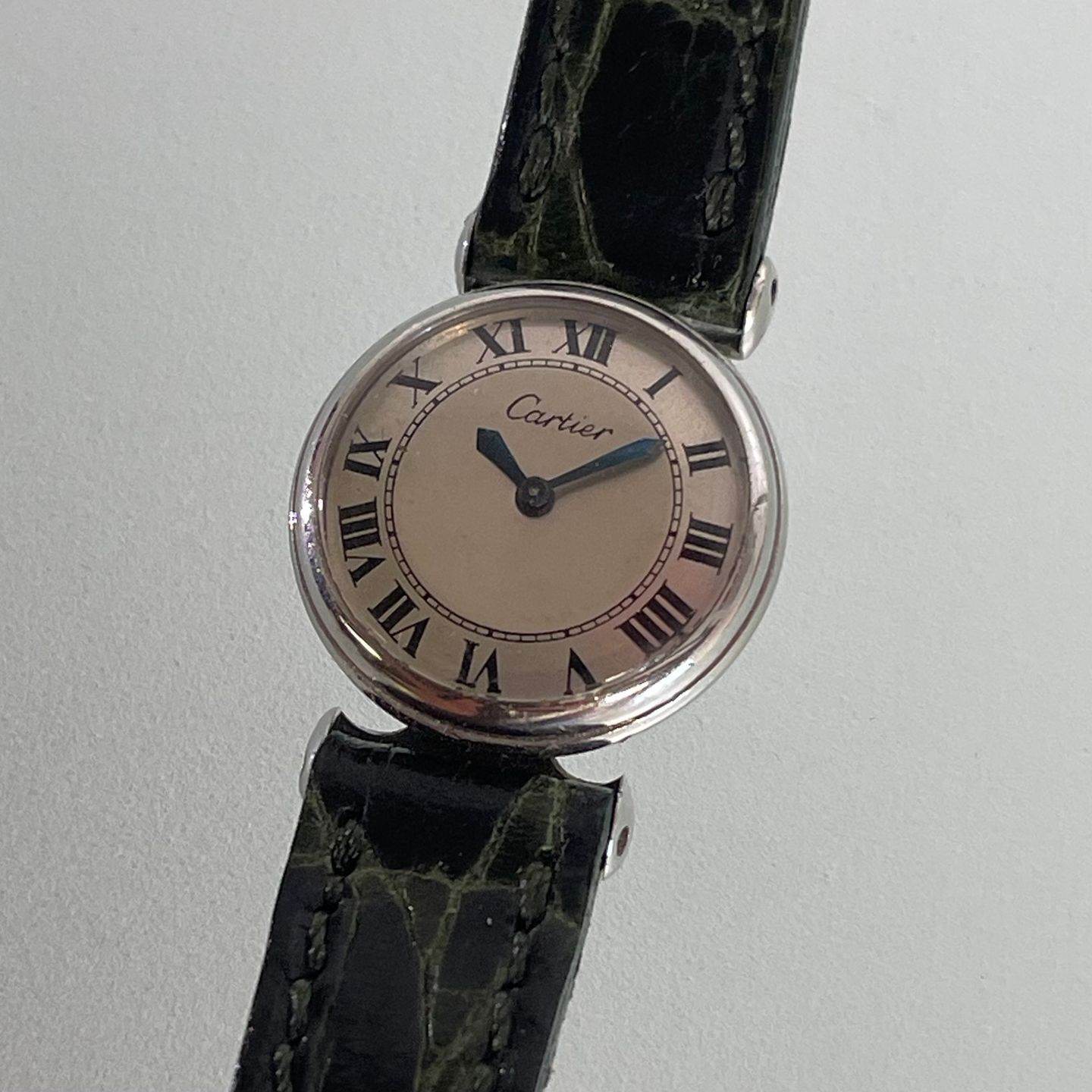 Cartier Vintage Unknown (1940) - Silver dial 20 mm Steel case (6/7)