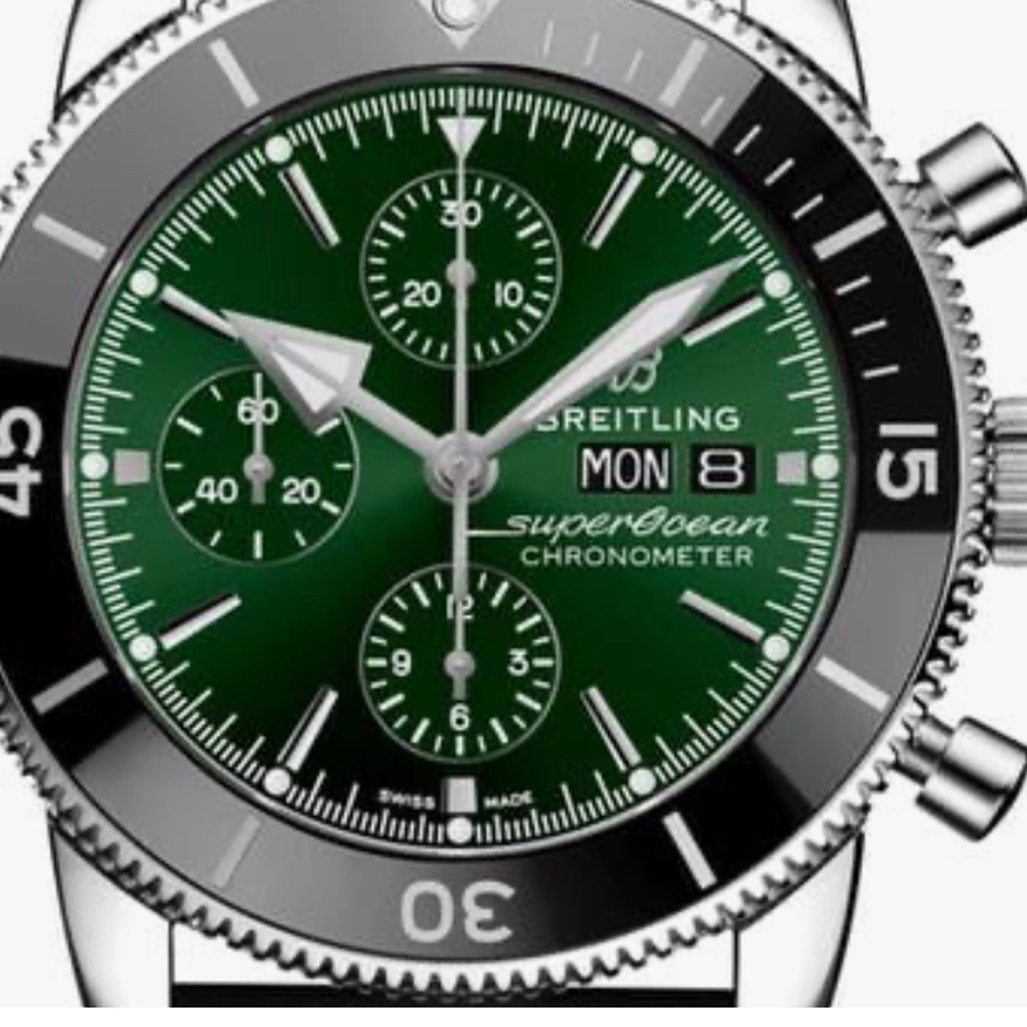 Breitling Superocean Heritage A13313121L1S1 (2024) - Groen wijzerplaat 44mm Staal (1/1)