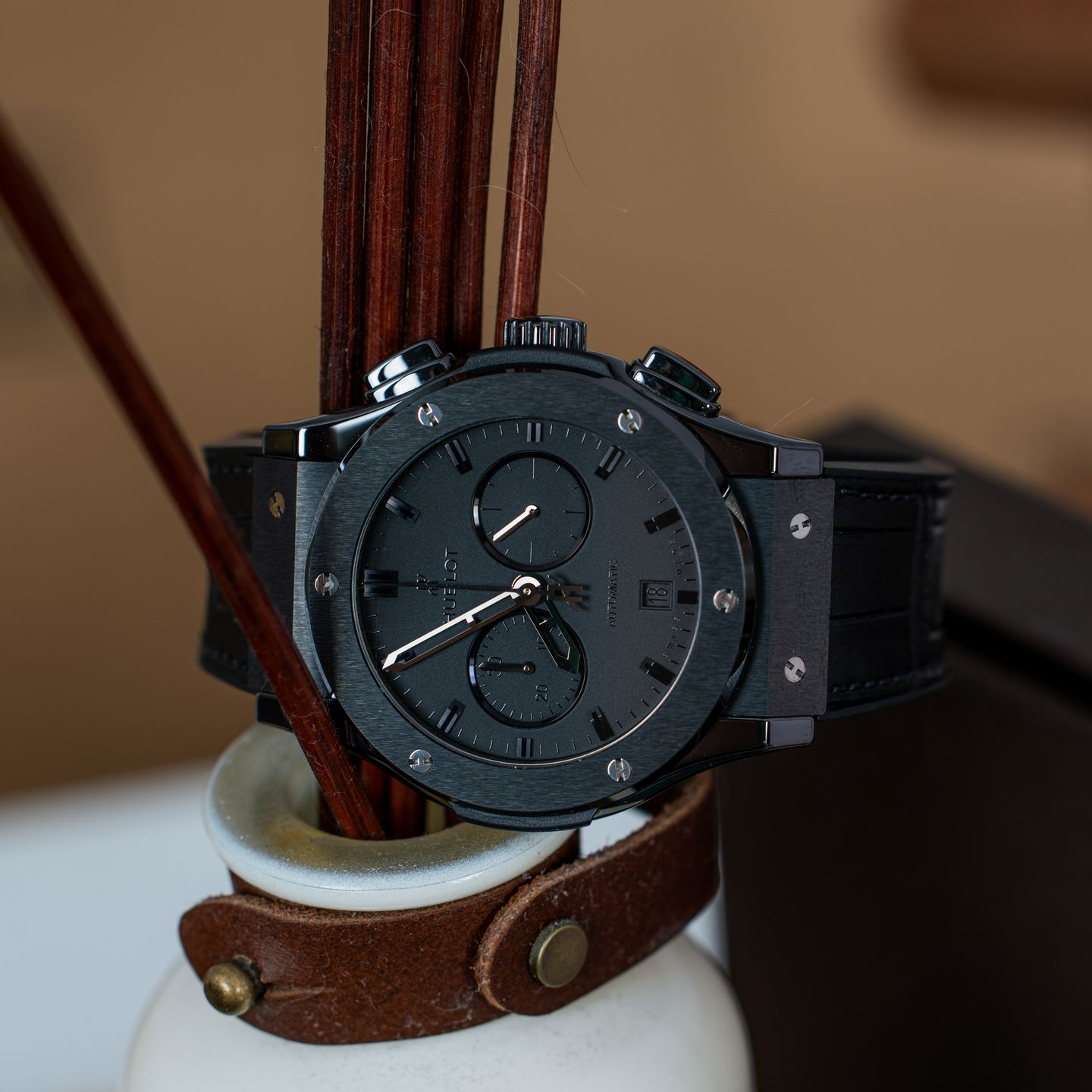 Hublot Classic Fusion Chronograph 541.CM.1171.RX (2015) - Black dial 42 mm Ceramic case (6/6)