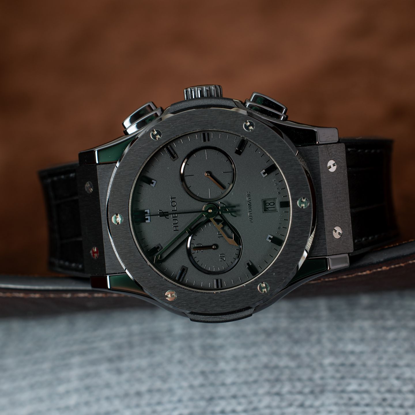 Hublot Classic Fusion Chronograph 541.CM.1171.RX (2015) - Black dial 42 mm Ceramic case (3/6)