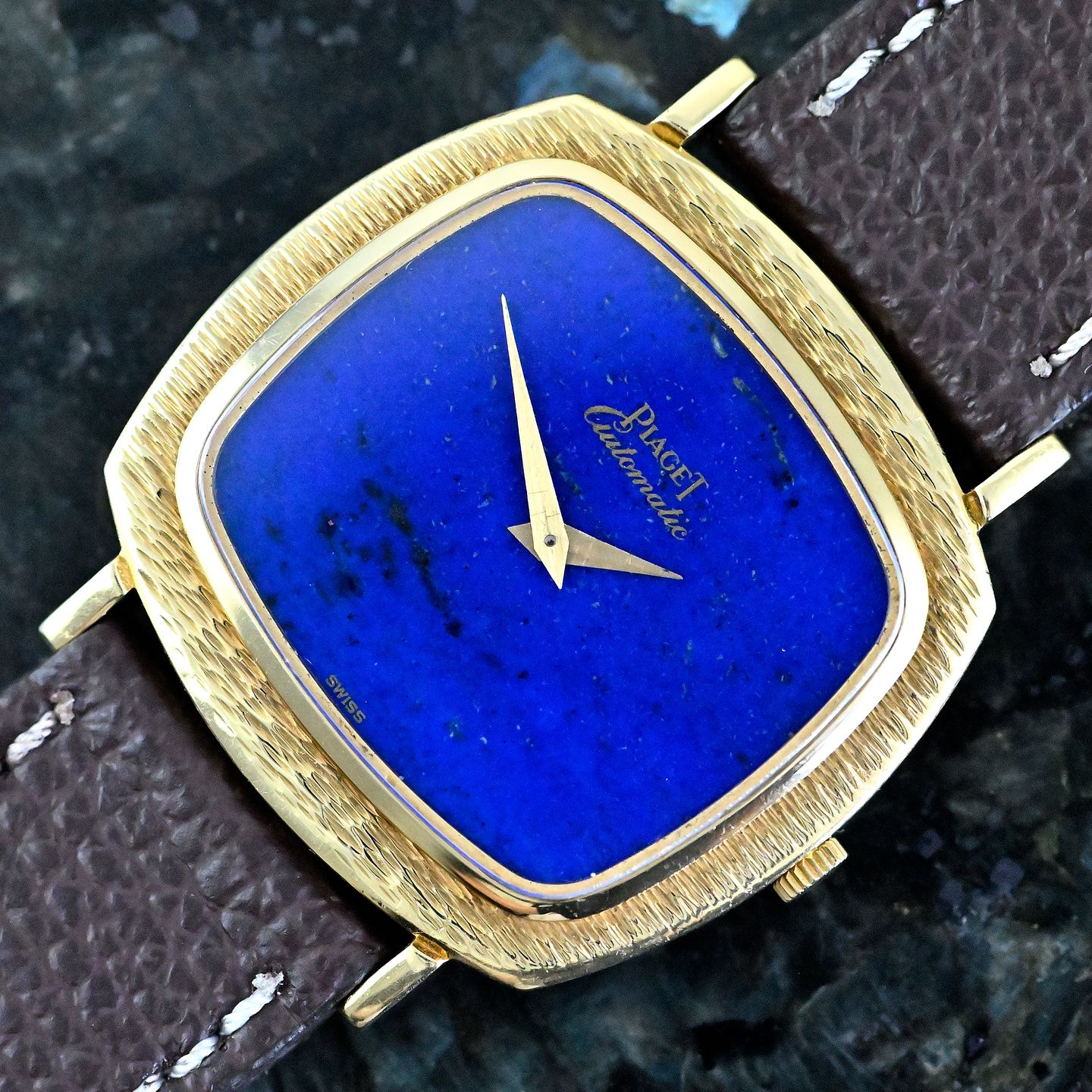 Piaget Vintage 12434 (1972) - Blue dial 32 mm Yellow Gold case (8/8)