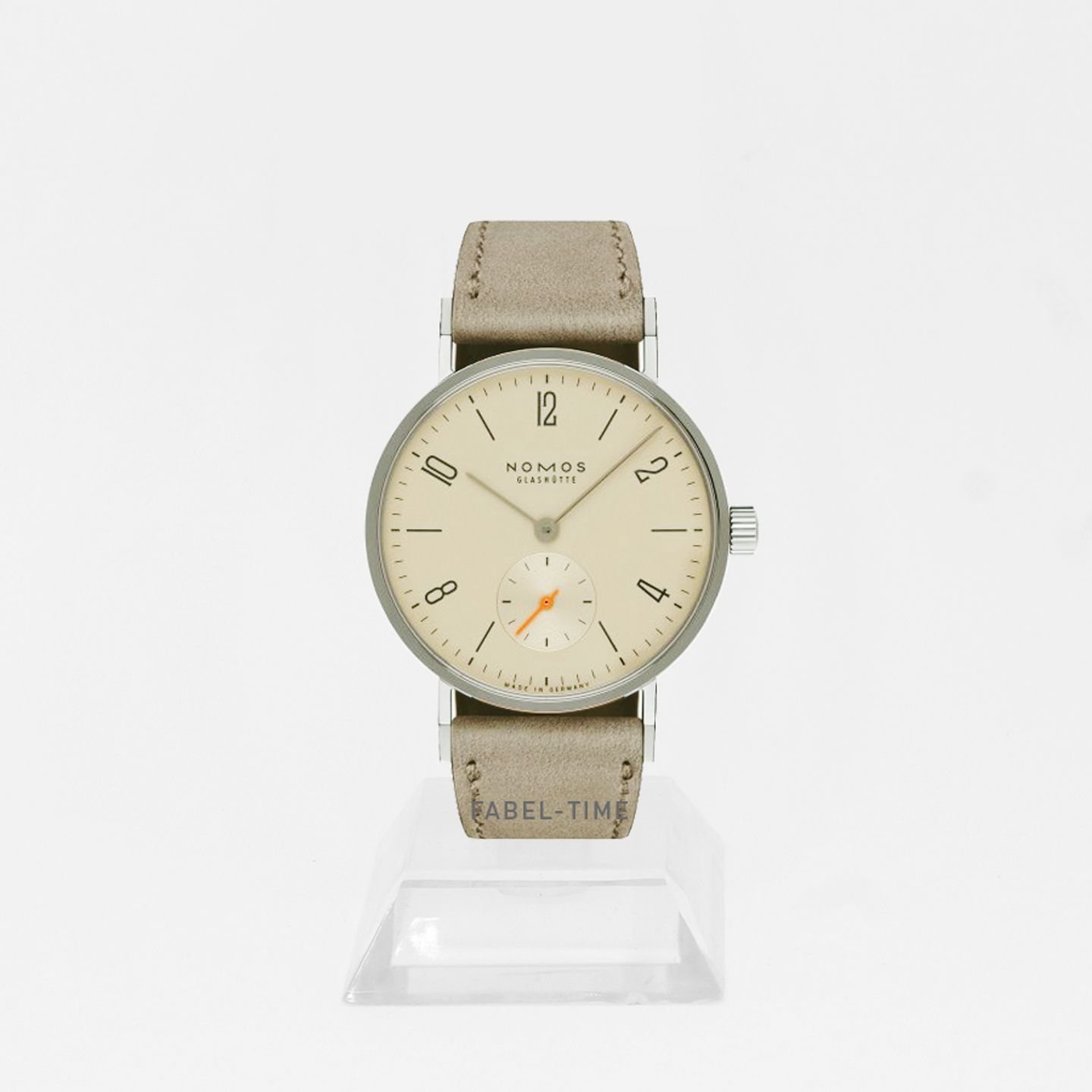 NOMOS Tangente 33 151 (2024) - Champagne wijzerplaat 33mm Staal (1/1)