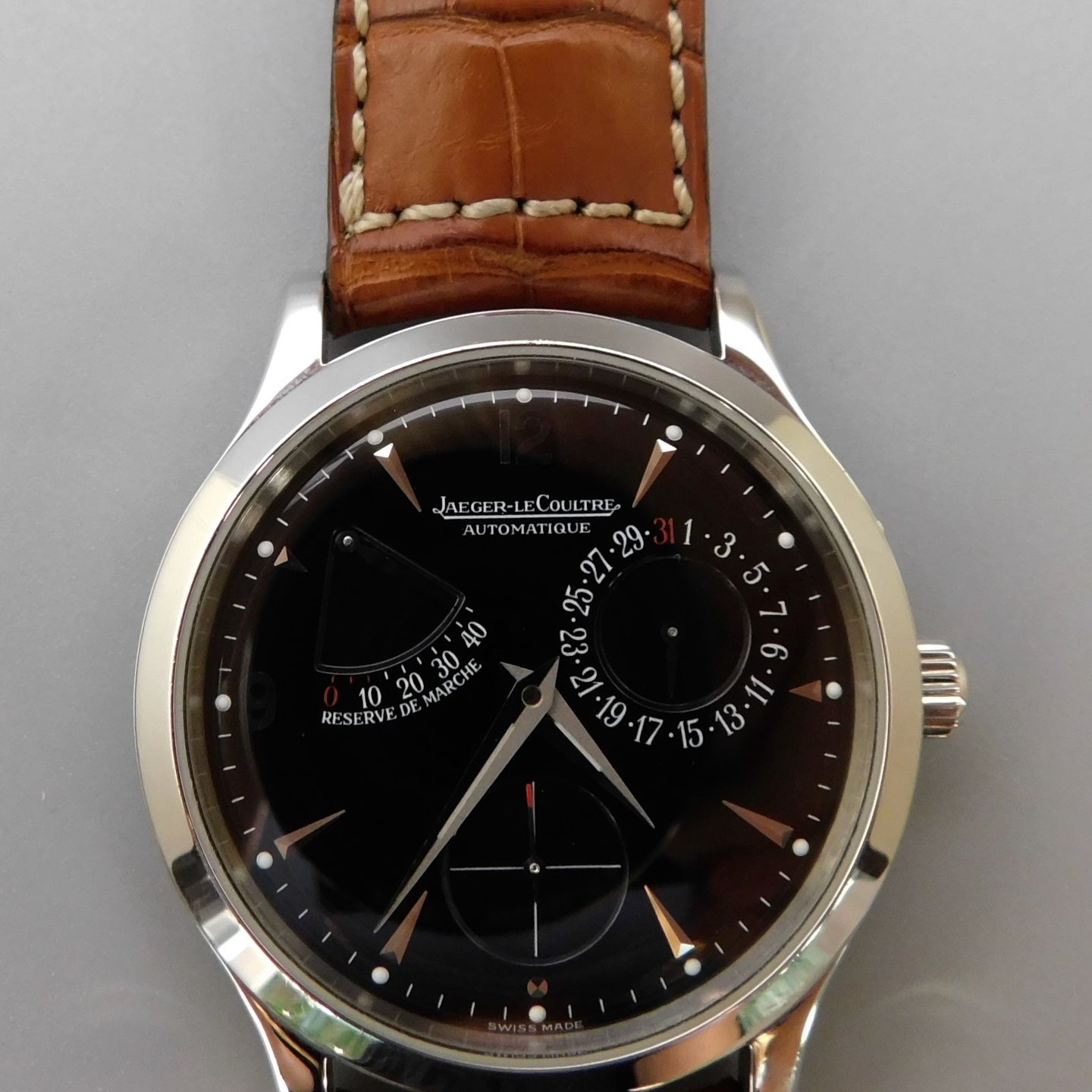 Jaeger-LeCoultre Master Control 140.8.93 (1998) - Black dial 37 mm Steel case (2/6)