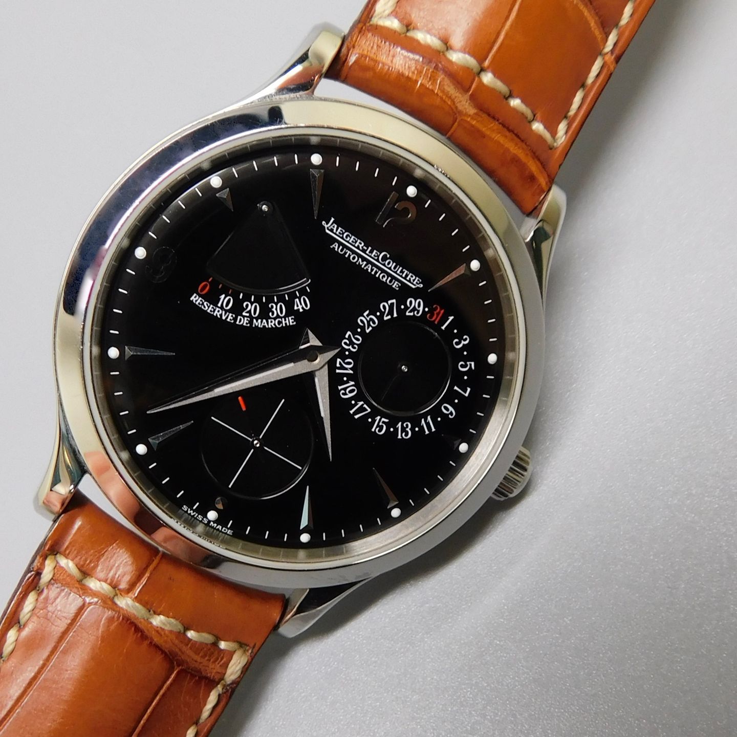 Jaeger-LeCoultre Master Control 140.8.93 (1998) - Black dial 37 mm Steel case (1/6)