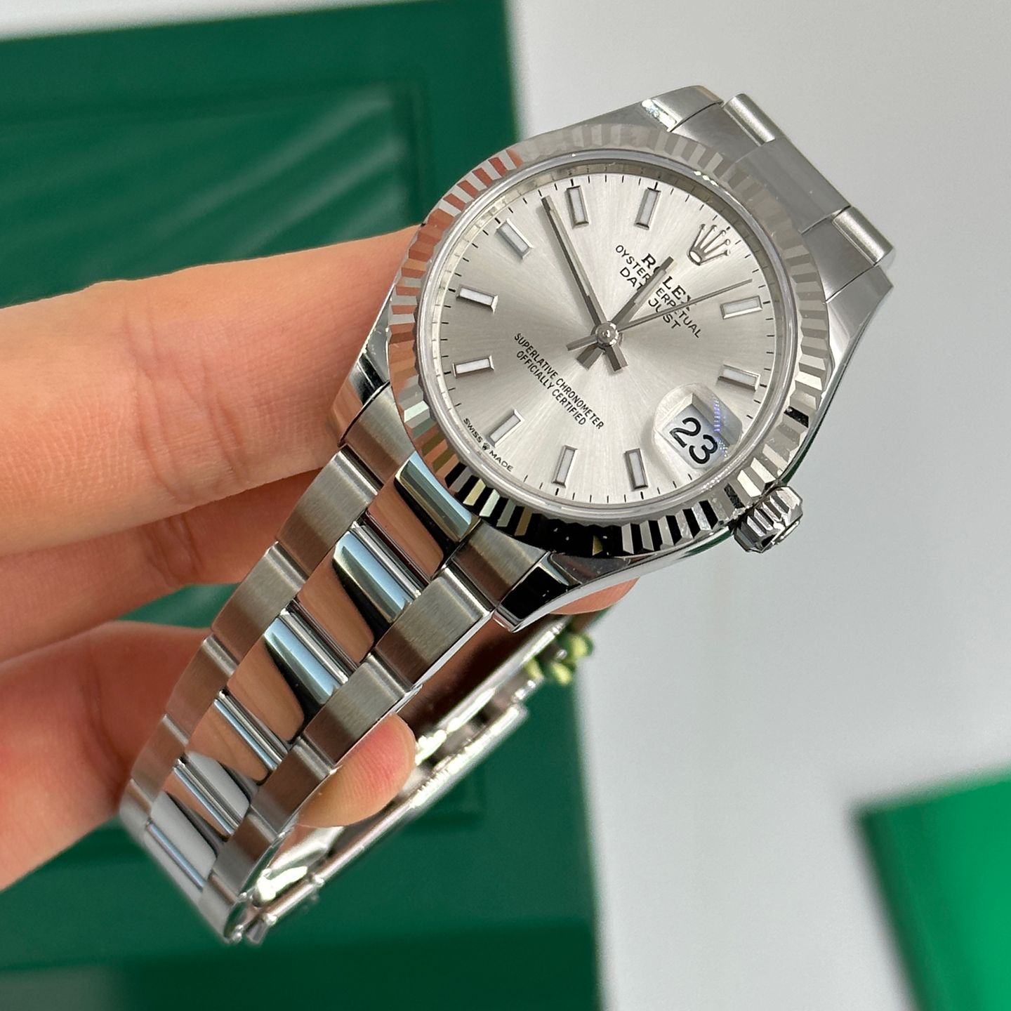 Rolex Datejust 31 278274 (2024) - Zilver wijzerplaat 31mm Staal (7/8)