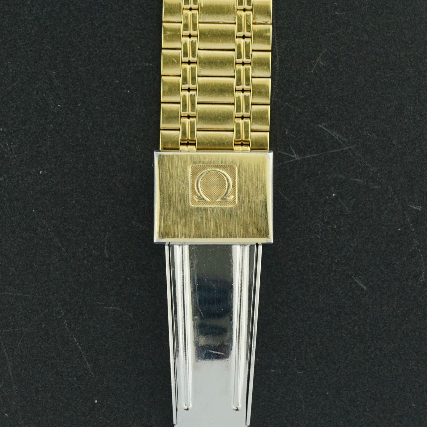 Omega Seamaster 196.0241 (1982) - White dial 30 mm Gold/Steel case (7/8)