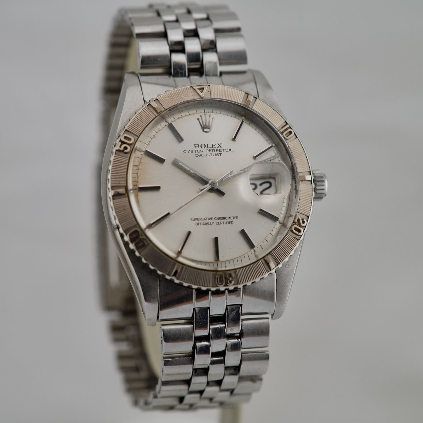 Rolex Datejust Turn-O-Graph 1625 (1971) - Champagne wijzerplaat 36mm Staal (2/8)