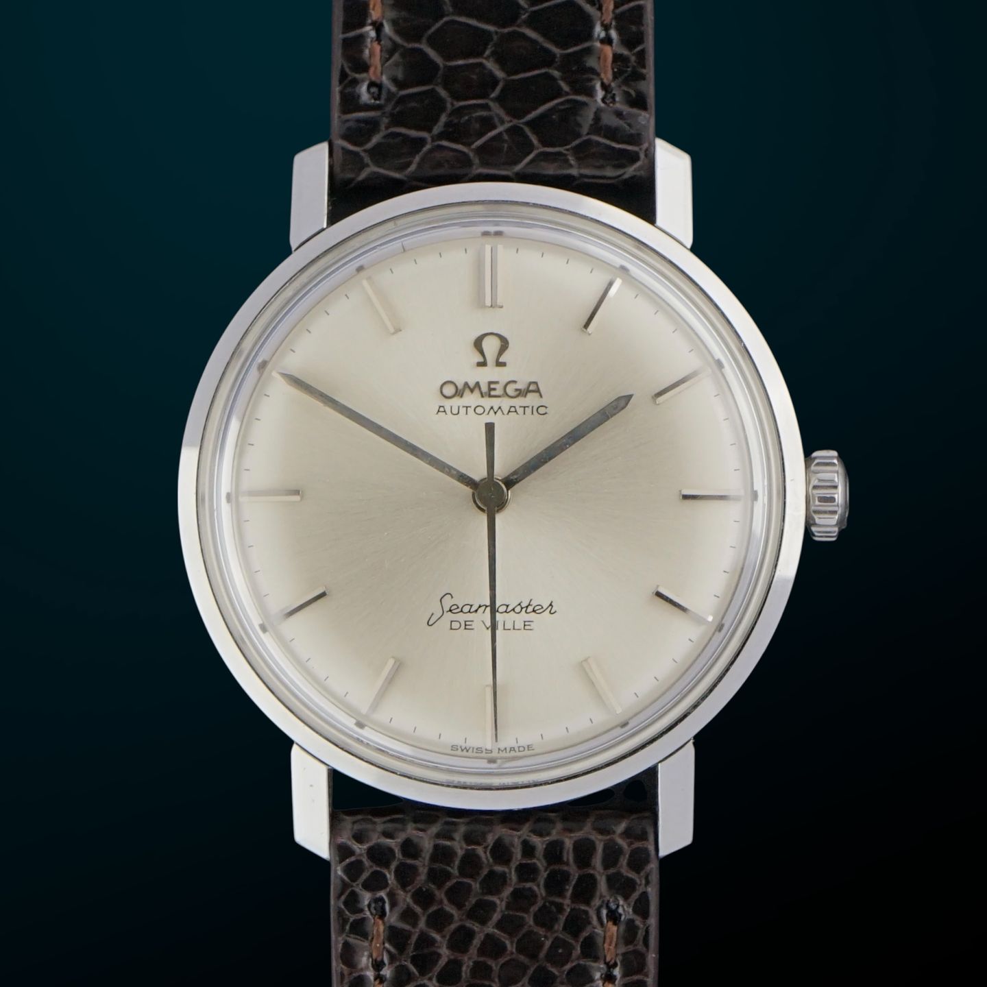 Omega Seamaster 14905 (1962) - White dial 34 mm Steel case (1/8)