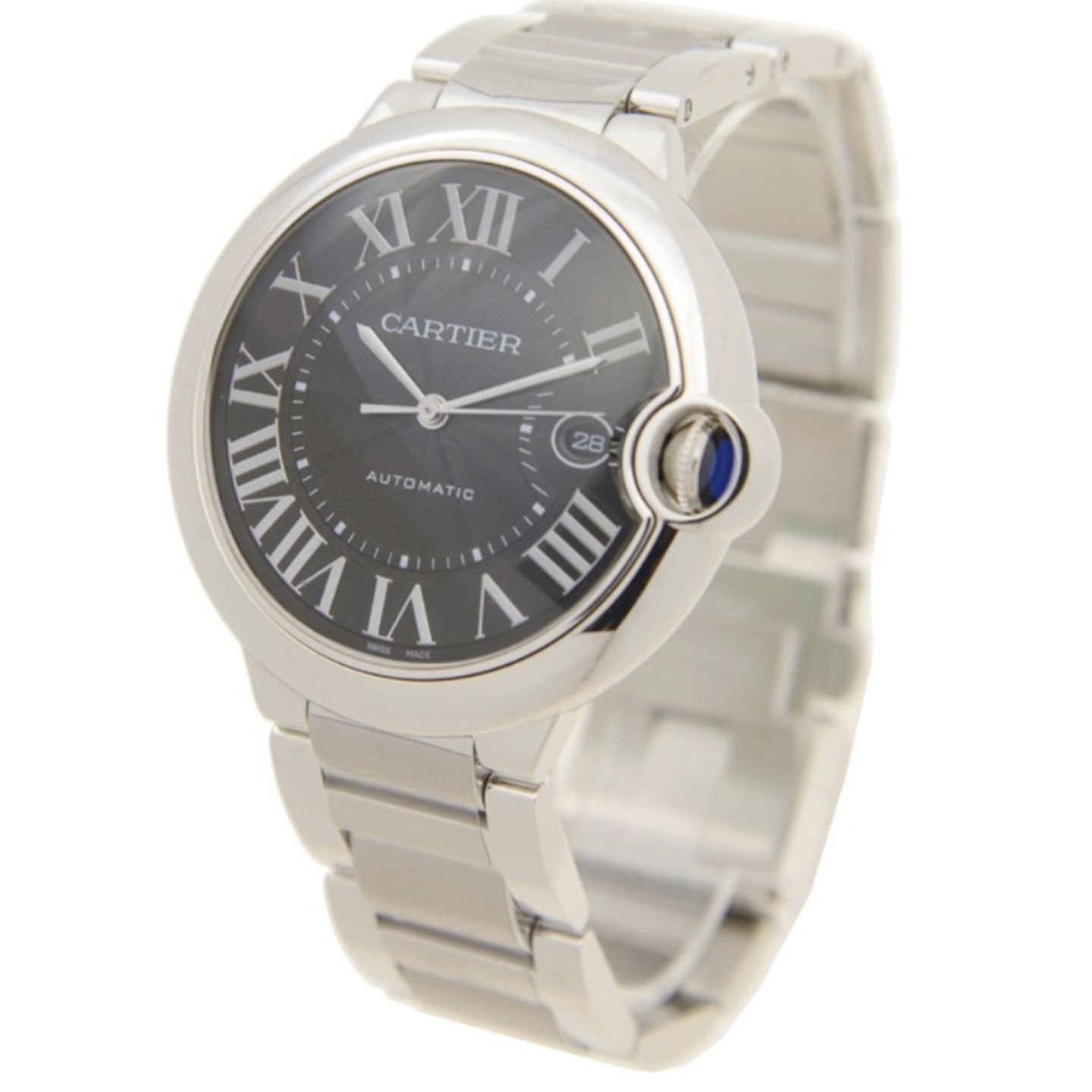 Cartier Ballon Bleu 42mm W6920042 (2023) - Zwart wijzerplaat 42mm Staal (5/5)