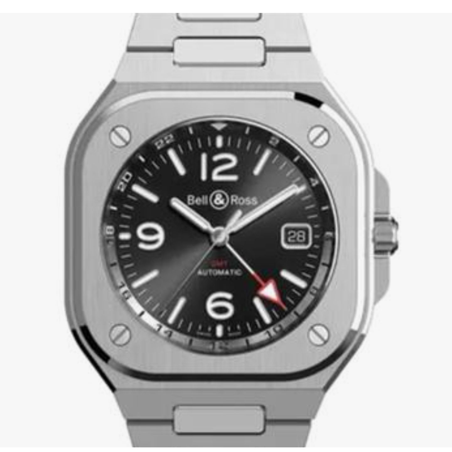 Bell & Ross BR 05 BR05G-BL-ST/SST (2023) - Zwart wijzerplaat 41mm Staal (1/1)