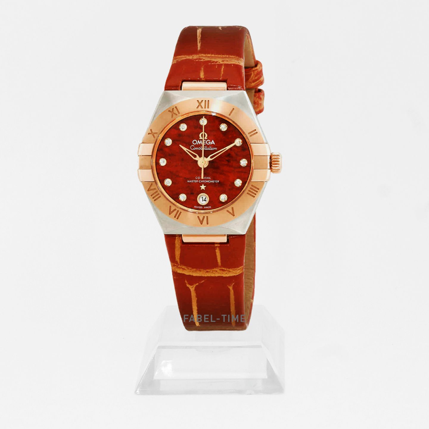 Omega Constellation 131.23.29.20.99.002 (2024) - Rood wijzerplaat 29mm Staal (1/1)