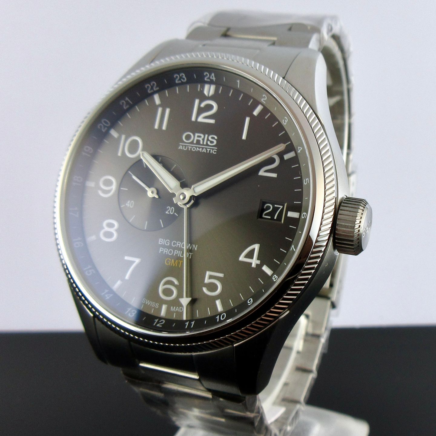 Oris Big Crown ProPilot GMT 01 748 7710 4063-07 8 22 19 (2025) - Grijs wijzerplaat 45mm Staal (2/8)