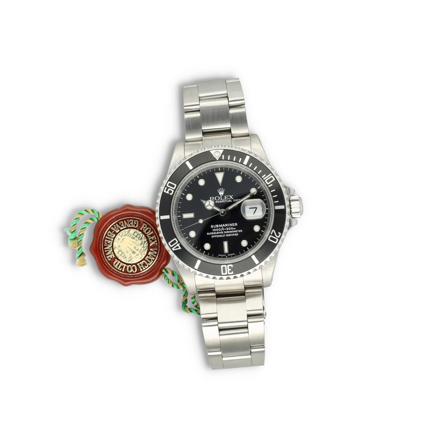 Rolex Submariner Date 16610 (2000) - Zwart wijzerplaat 40mm Staal (7/8)