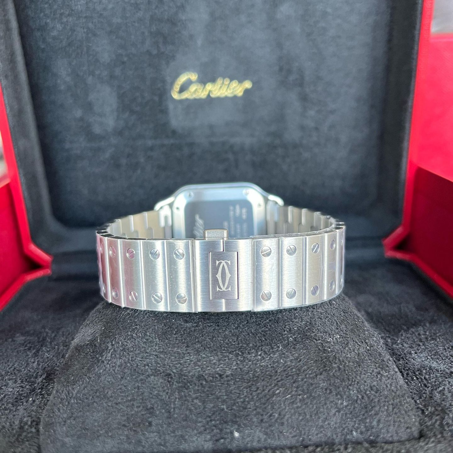 Cartier Santos WSSA0061 (2025) - Green dial 35 mm Steel case (2/4)