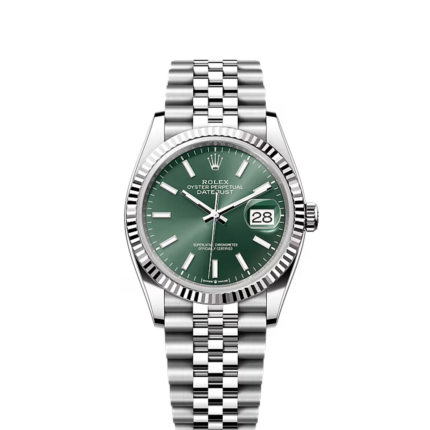 Rolex Datejust 36 126234 (2024) - Groen wijzerplaat 36mm Staal (1/1)