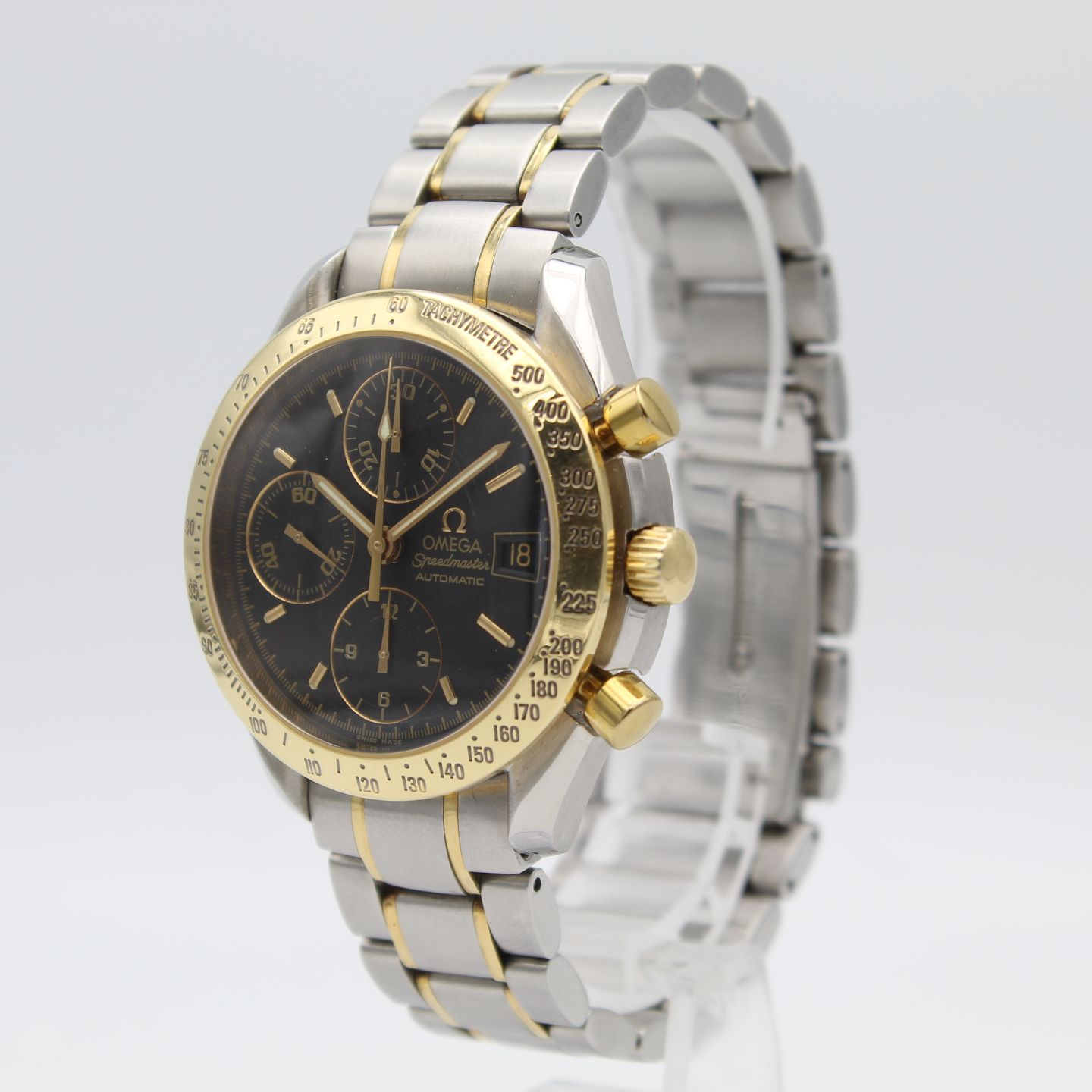 Omega Speedmaster 3313.50.00 (2002) - Zwart wijzerplaat 39mm Staal (2/8)