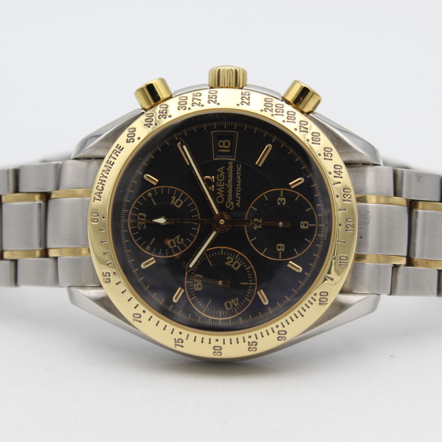 Omega Speedmaster 3313.50.00 (2002) - Zwart wijzerplaat 39mm Staal (4/8)