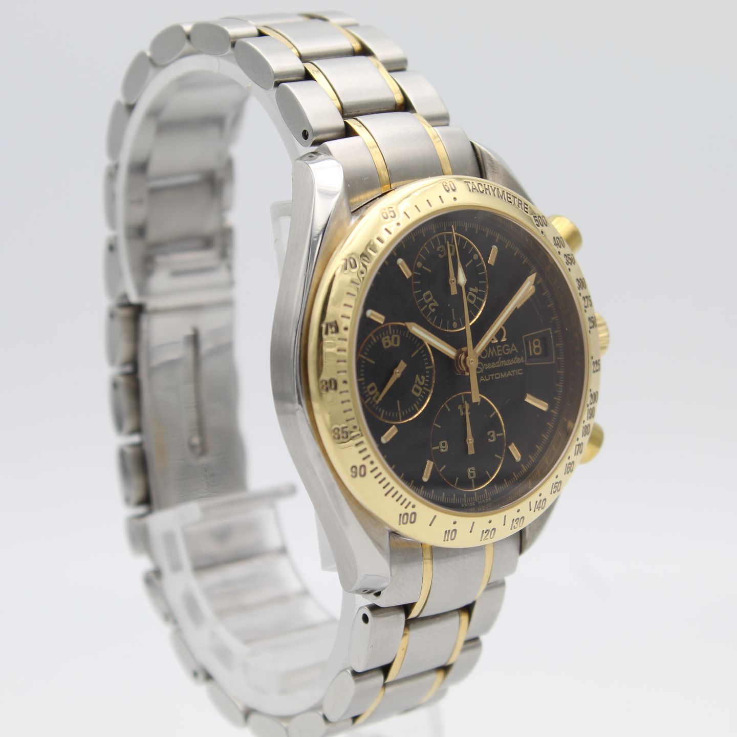 Omega Speedmaster 3313.50.00 (2002) - Zwart wijzerplaat 39mm Staal (3/8)