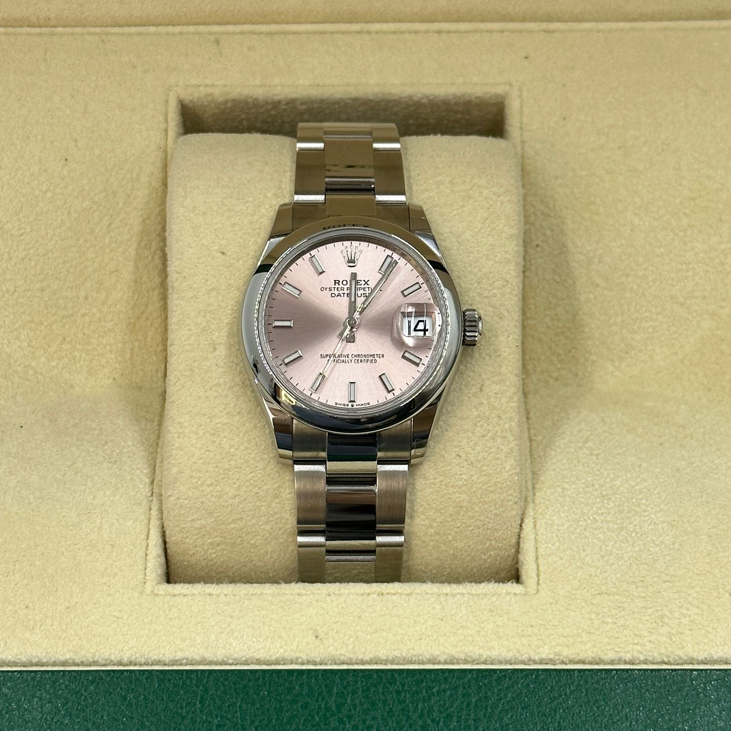 Rolex Datejust 31 278240 (2024) - Pink dial 31 mm Steel case (6/8)