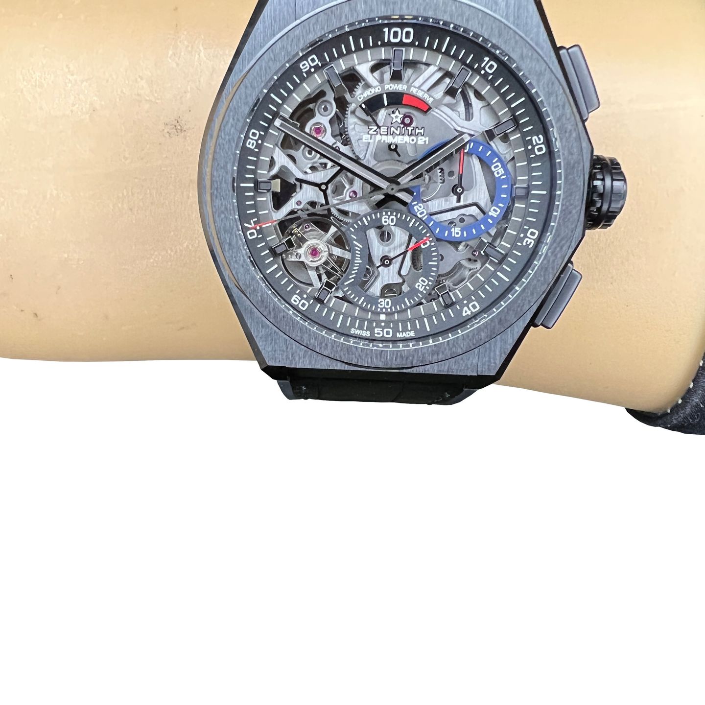 Zenith Defy El Primero 49.9000.9004/78.R582 (2022) - Transparent dial 44 mm Ceramic case (2/8)