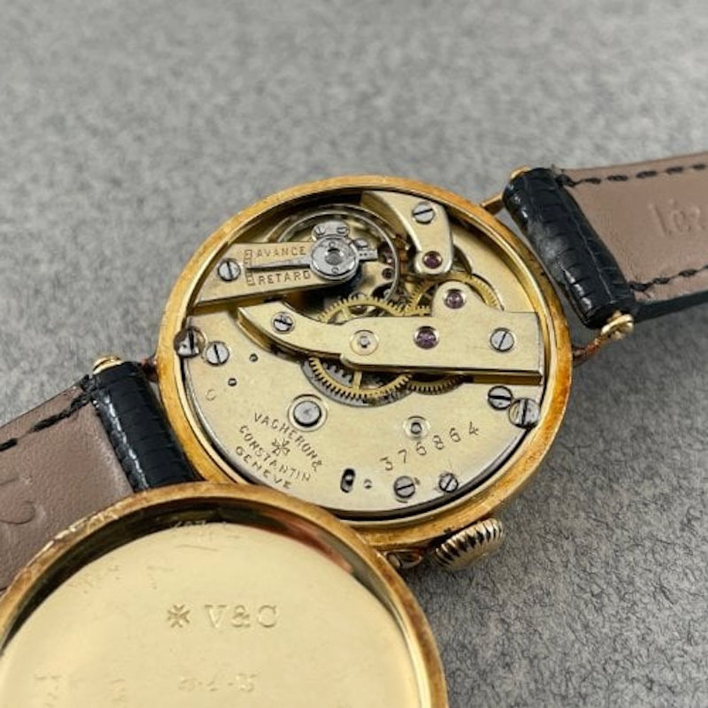 Vacheron Constantin Vintage 376864 (1920) - White dial 27 mm Gold/Steel case (5/8)