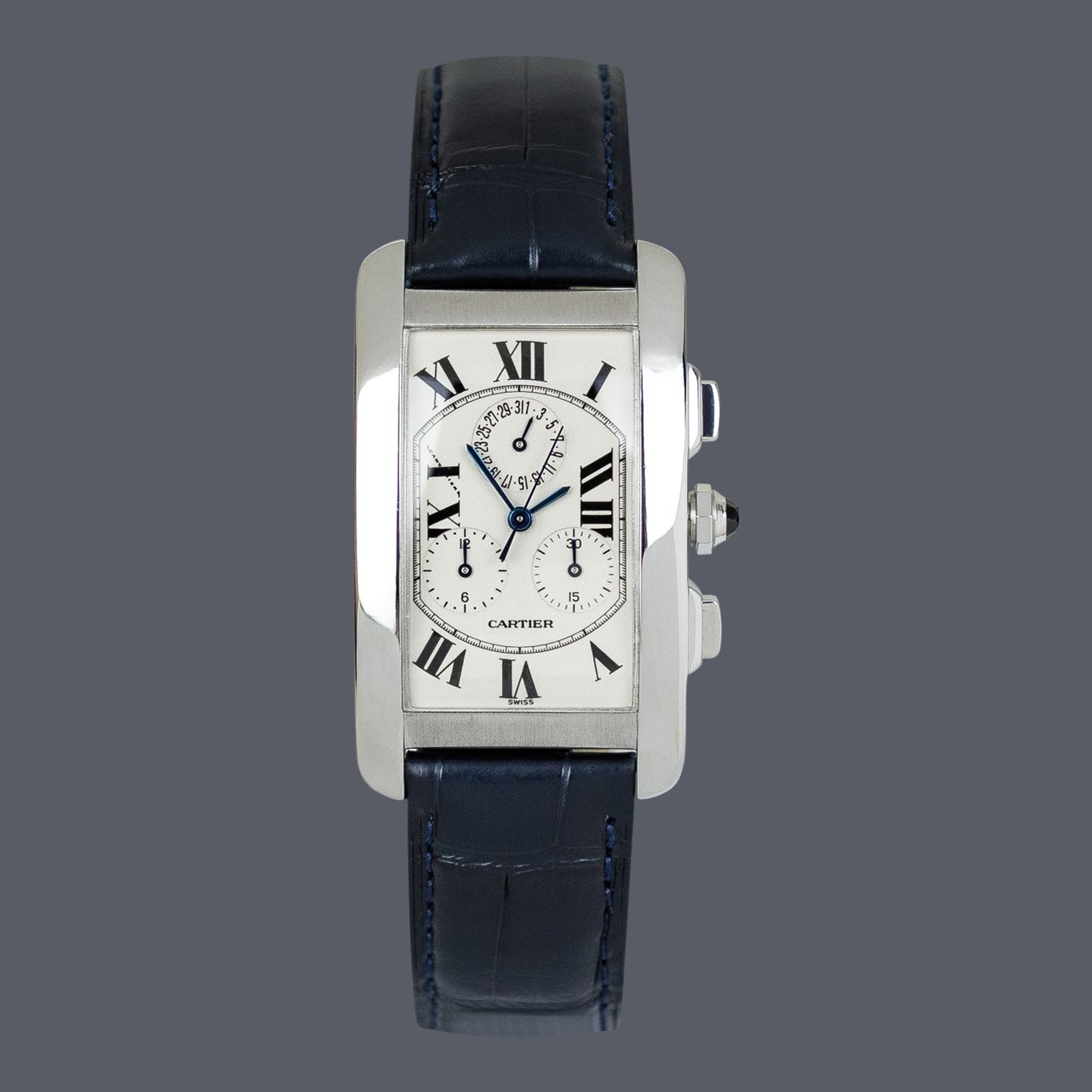 Cartier Tank Américaine W2603356 (Unknown (random serial)) - White dial 30 mm White Gold case (1/1)