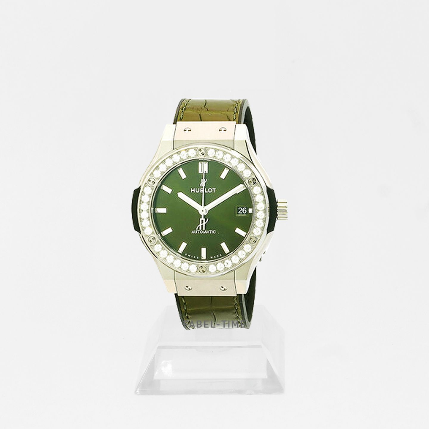 Hublot Classic Fusion 565.NX.8970.RX.1204 (2024) - Green dial 38 mm Titanium case (1/1)