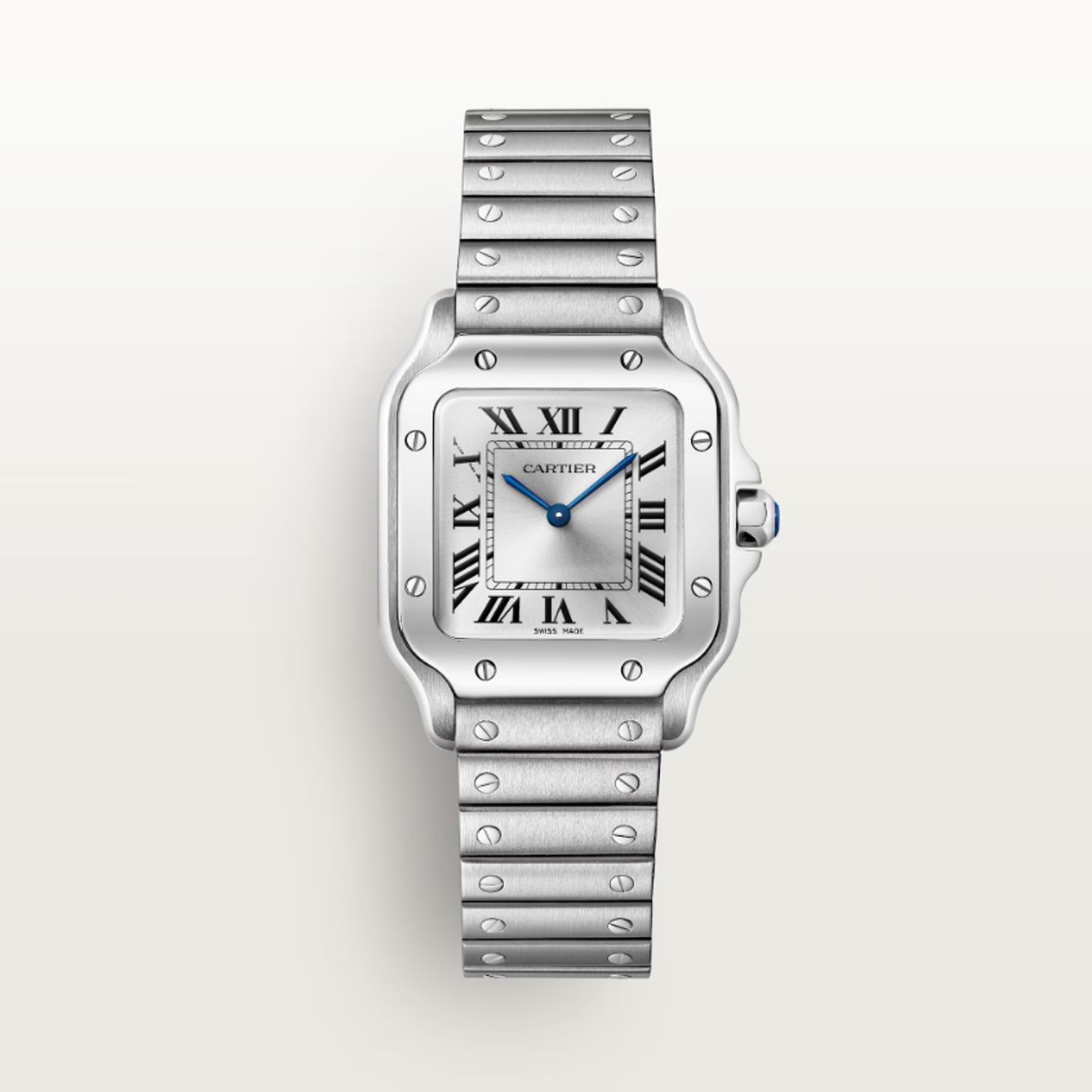 Cartier Santos Dumont WSSA0082 (2025) - Zilver wijzerplaat 27mm Staal (1/1)