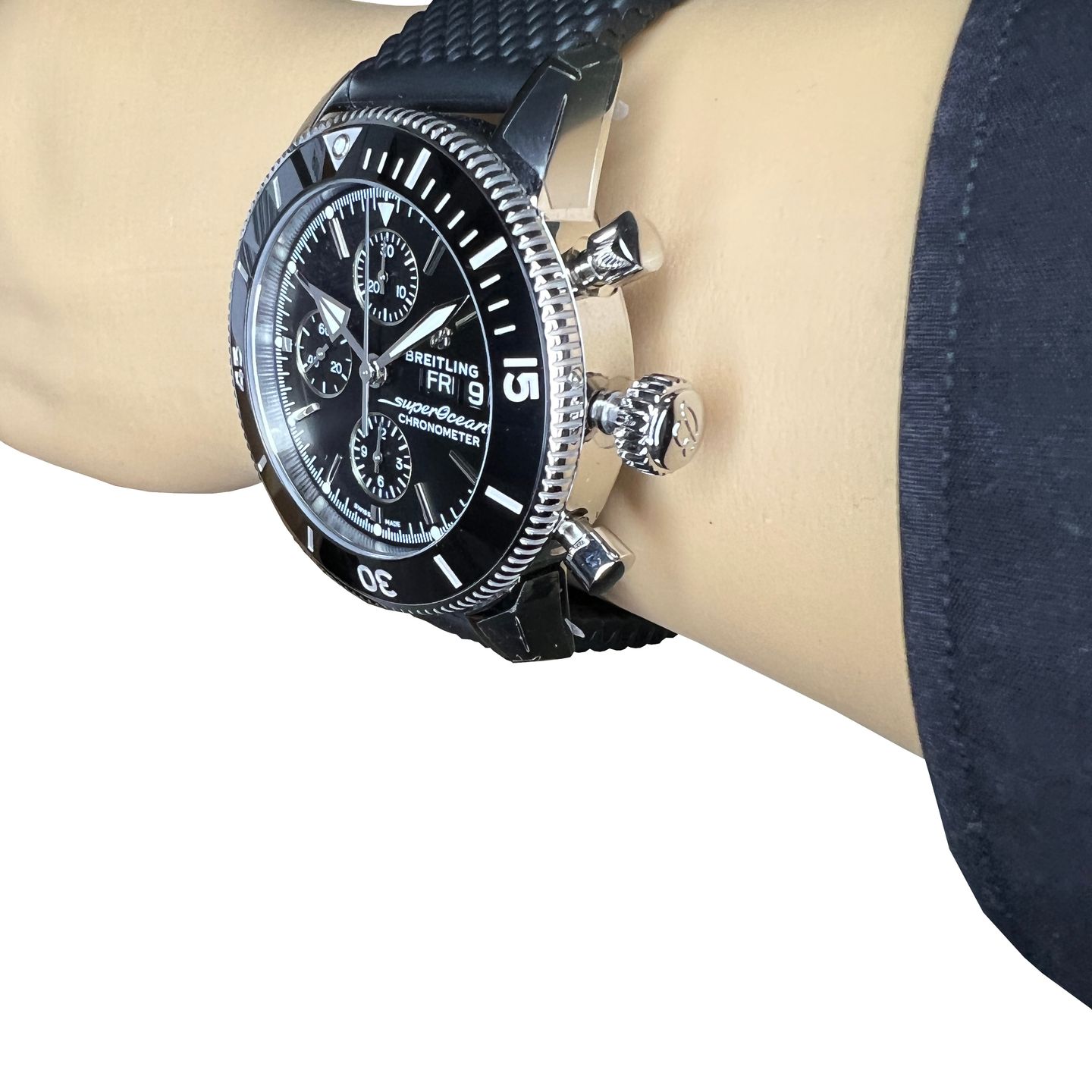 Breitling Superocean Heritage II Chronograph A13313121B1S1 (2024) - Black dial 44 mm Steel case (2/8)