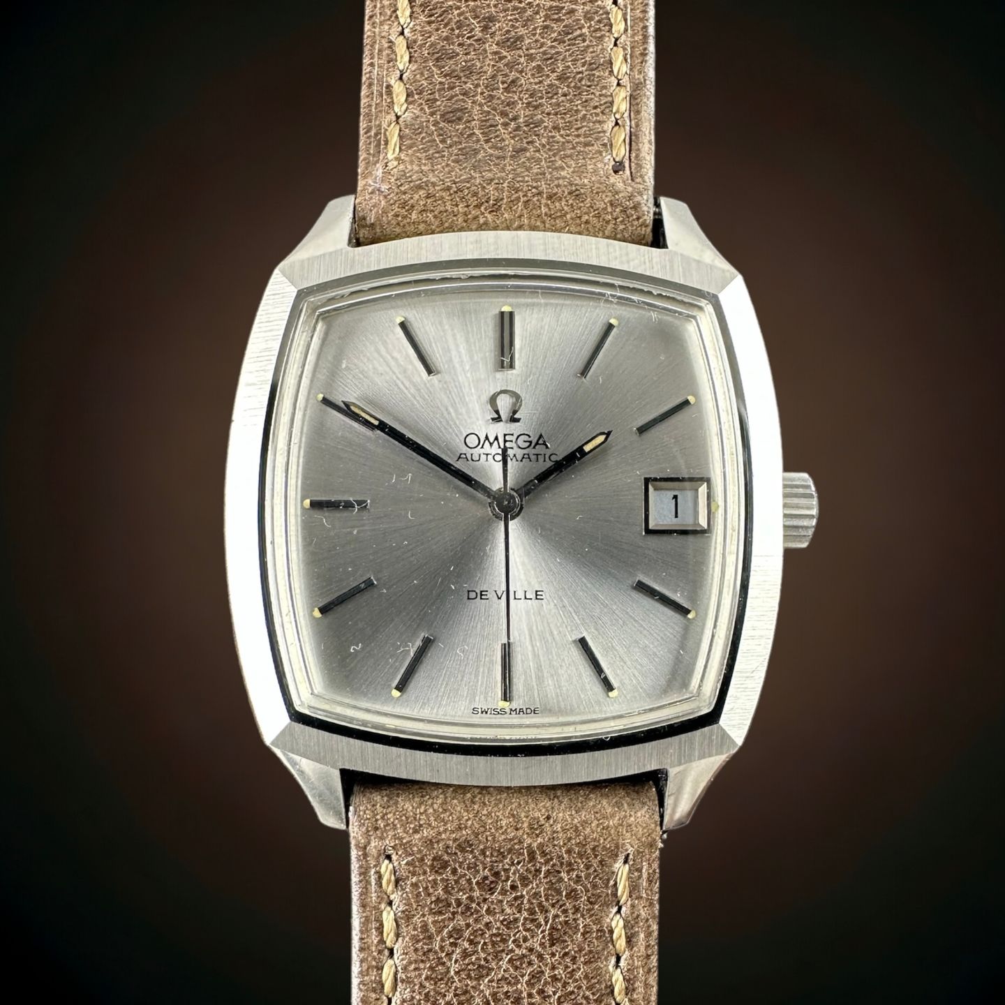 Omega De Ville 166.0075 (1970) - Silver dial 34 mm Steel case (1/8)