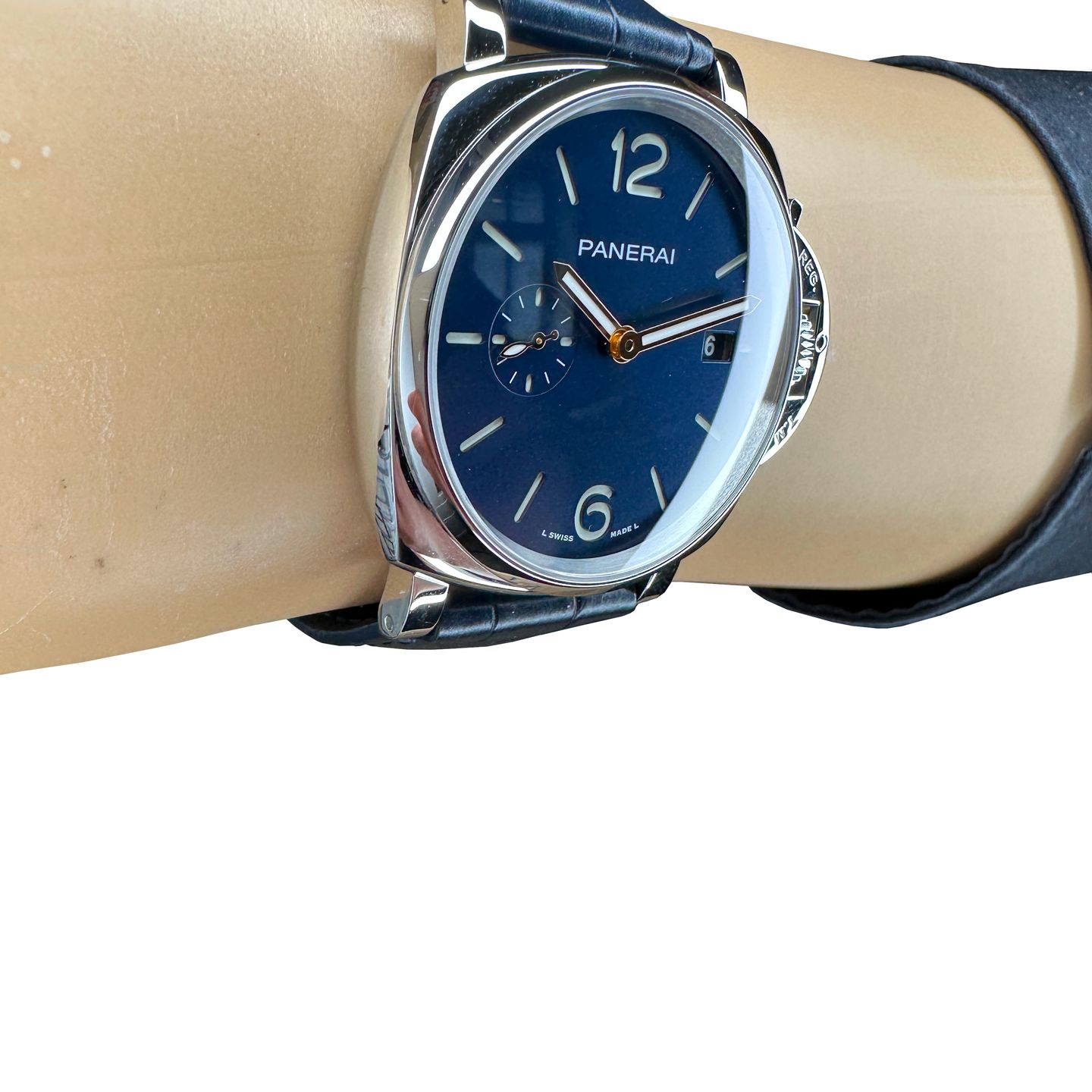 Panerai Luminor Due PAM01274 (2024) - Blauw wijzerplaat 42mm Staal (6/8)