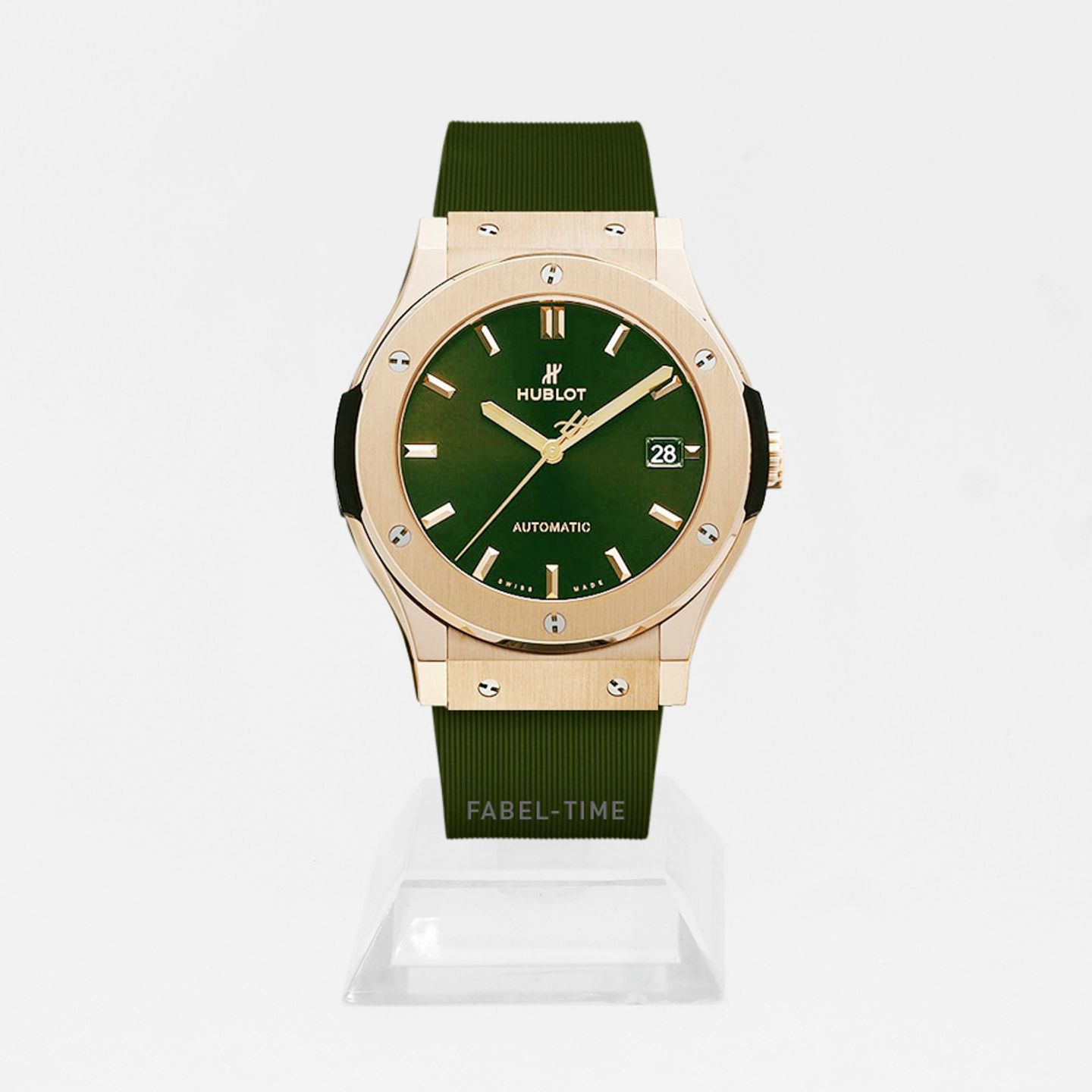 Hublot Classic Fusion 542.OX.8980.RX (2024) - Green dial 42 mm Rose Gold case (1/1)