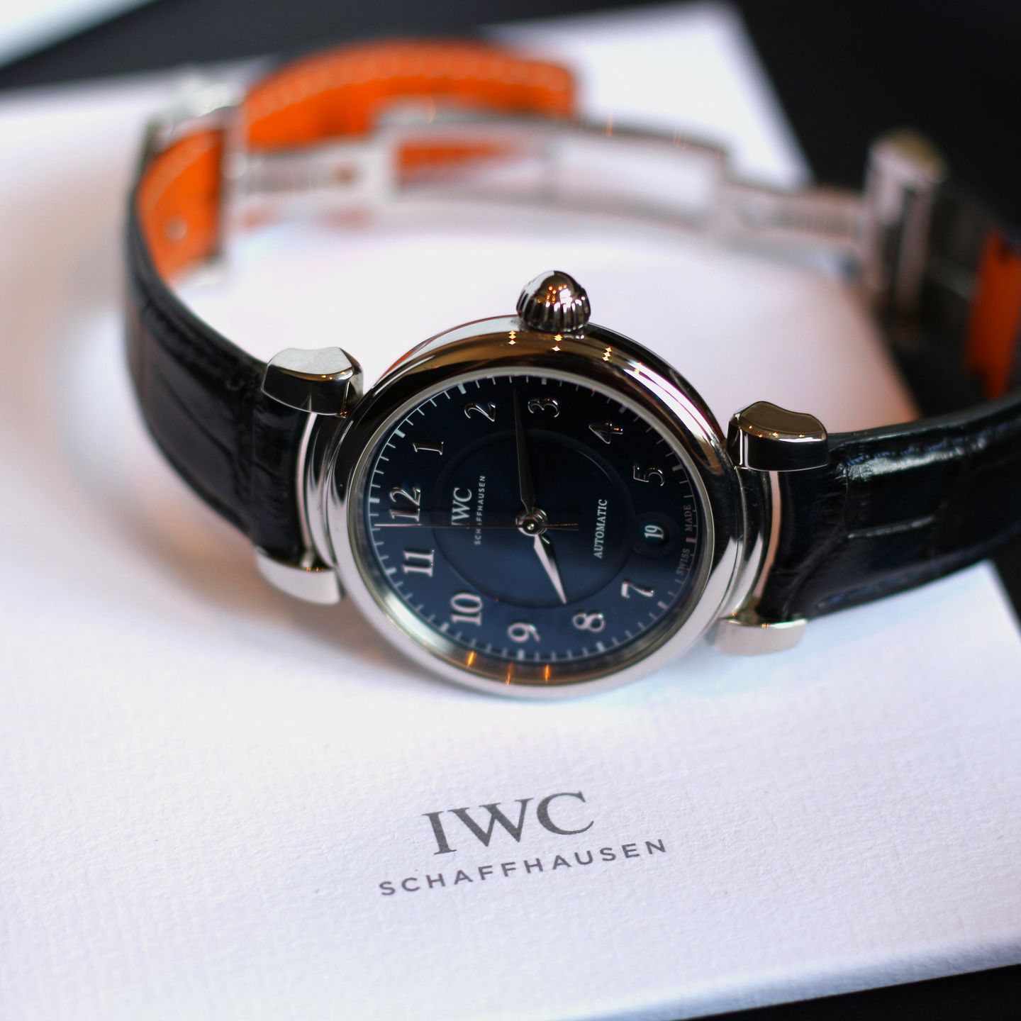 IWC Da Vinci Automatic IW458312 (2021) - Blue dial 36 mm Steel case (4/8)