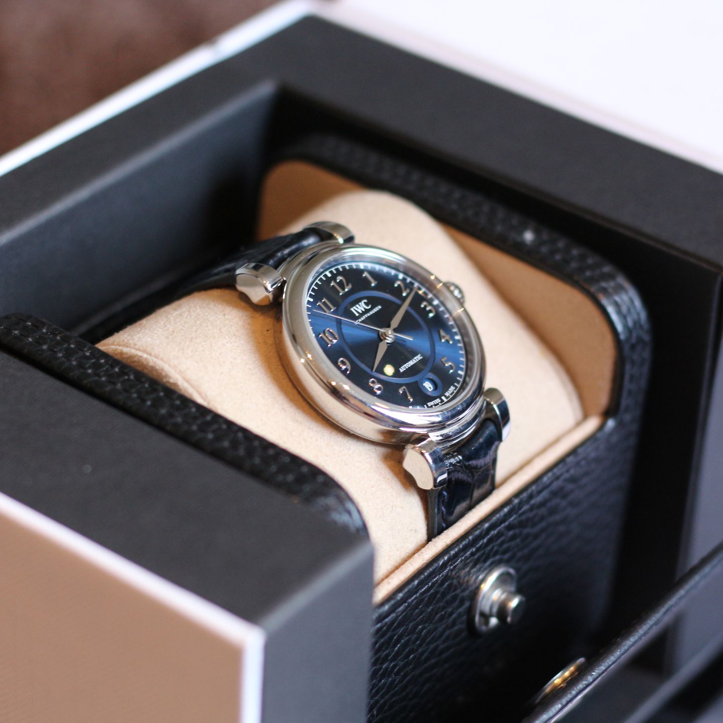 IWC Da Vinci Automatic IW458312 (2021) - Blue dial 36 mm Steel case (2/8)