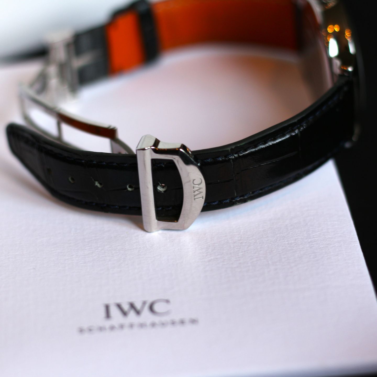 IWC Da Vinci Automatic IW458312 (2021) - Blue dial 36 mm Steel case (8/8)
