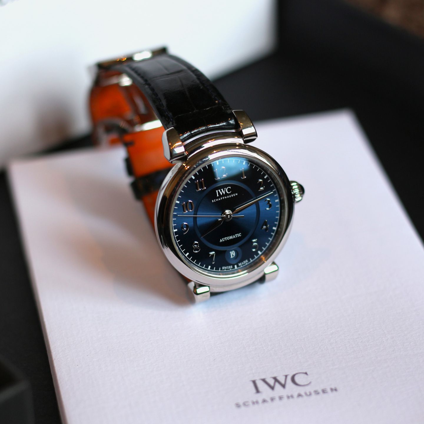 IWC Da Vinci Automatic IW458312 (2021) - Blue dial 36 mm Steel case (3/8)