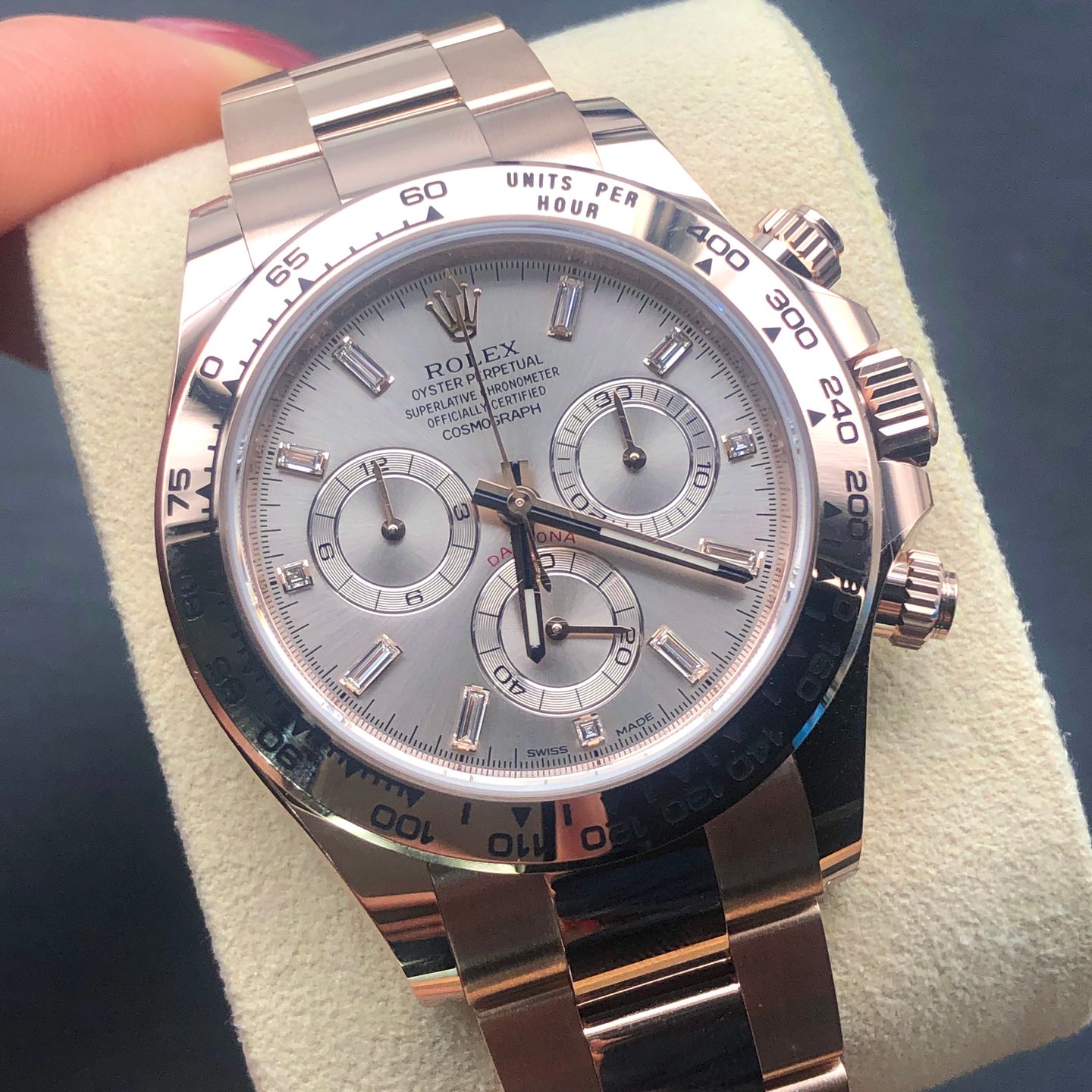 Rolex Daytona 116505A SUNDUST BAGUETTS - (8/8)