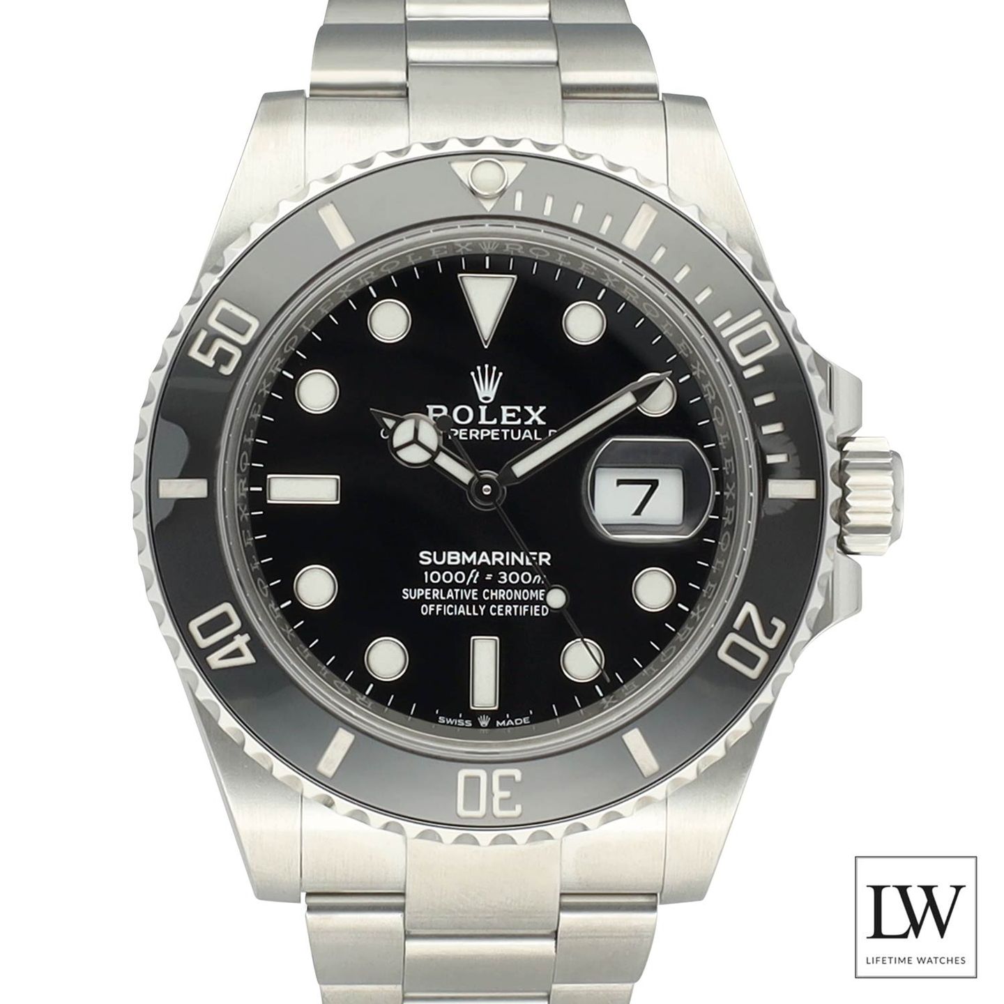 Rolex Submariner Date 126610LN (2021) - Zwart wijzerplaat 41mm Staal (2/8)