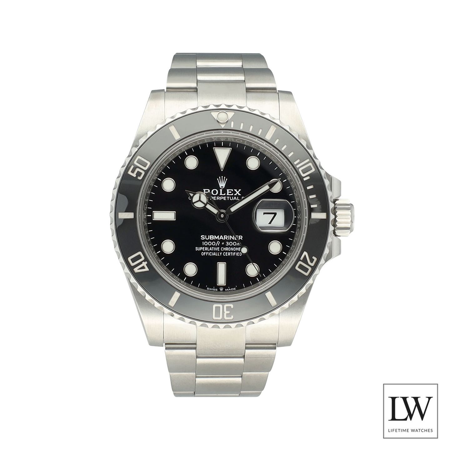 Rolex Submariner Date 126610LN (2021) - Zwart wijzerplaat 41mm Staal (3/8)