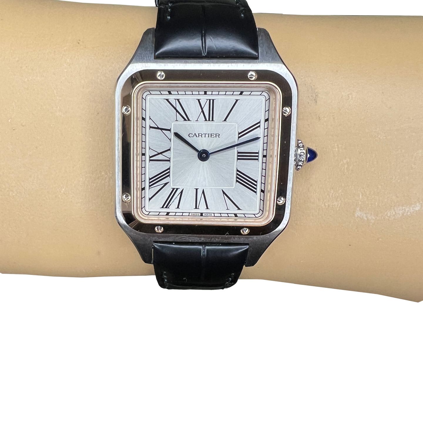 Cartier Santos Dumont W2SA0011 (2024) - Silver dial 31 mm Steel case (2/8)