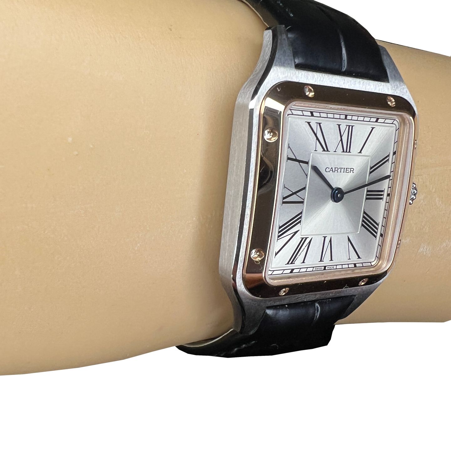 Cartier Santos Dumont W2SA0011 (2024) - Zilver wijzerplaat 31mm Staal (4/8)