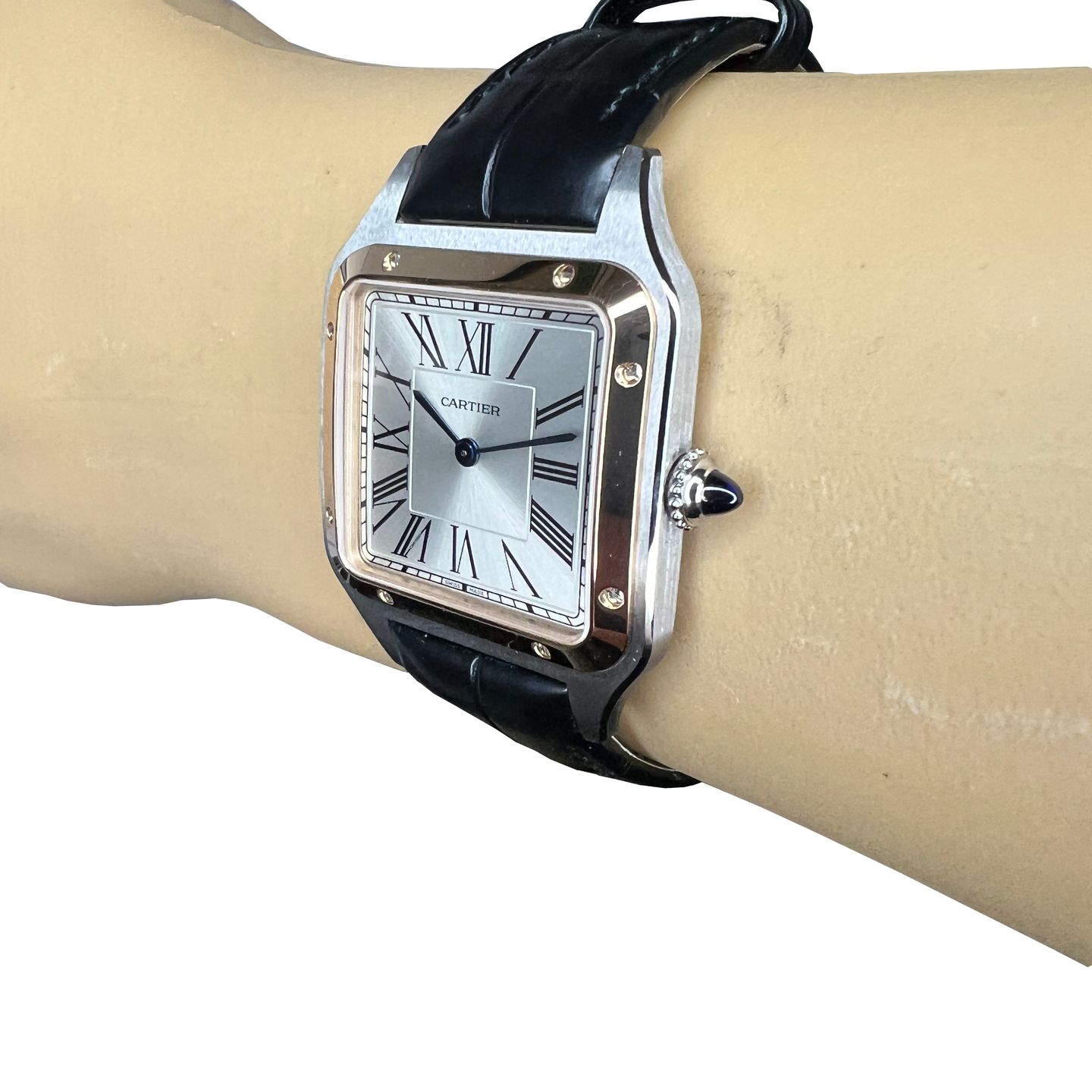 Cartier Santos Dumont W2SA0011 (2024) - Zilver wijzerplaat 31mm Staal (3/8)