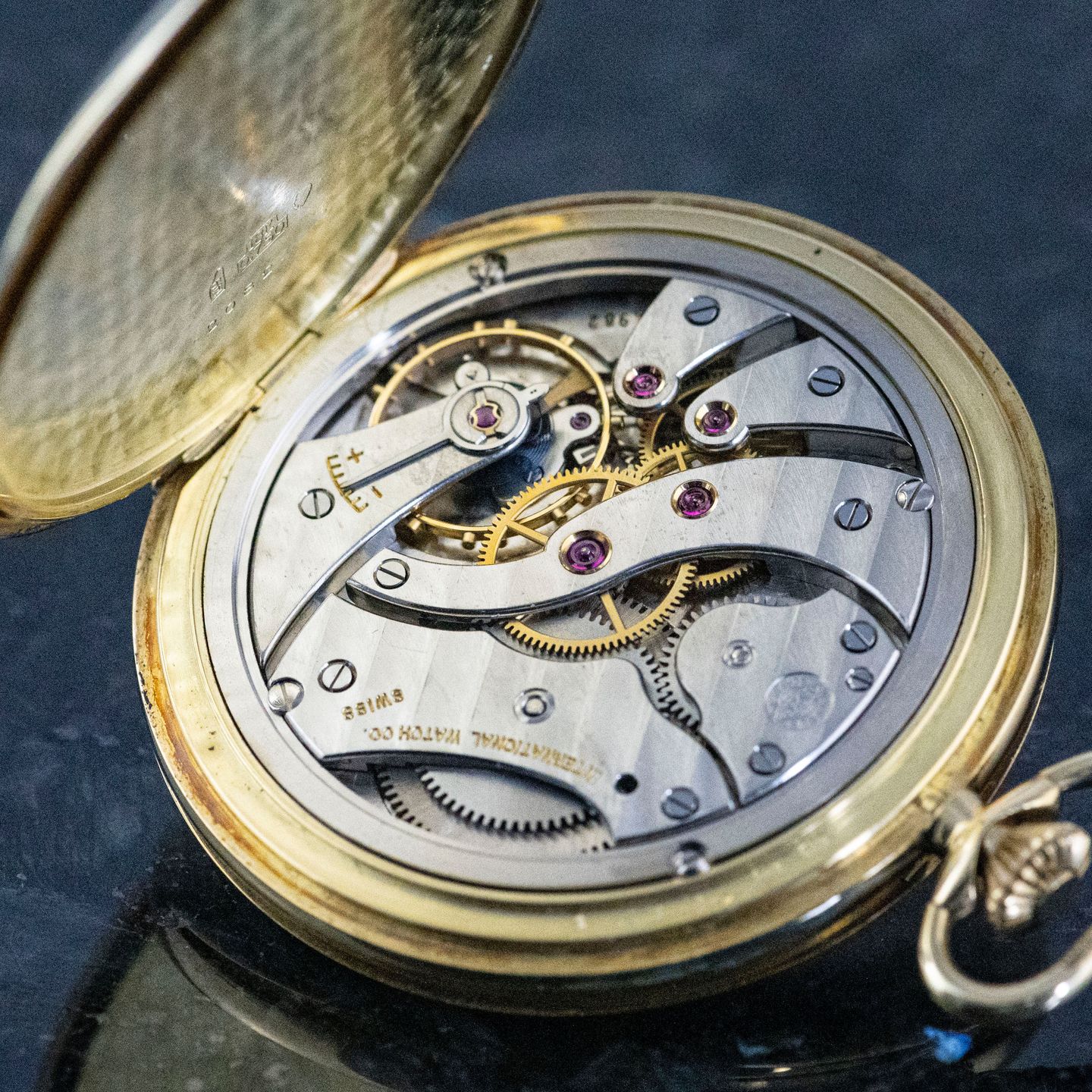 IWC Pocket watch Pocket Watch (1976) - Wit wijzerplaat 49mm Geelgoud (6/8)