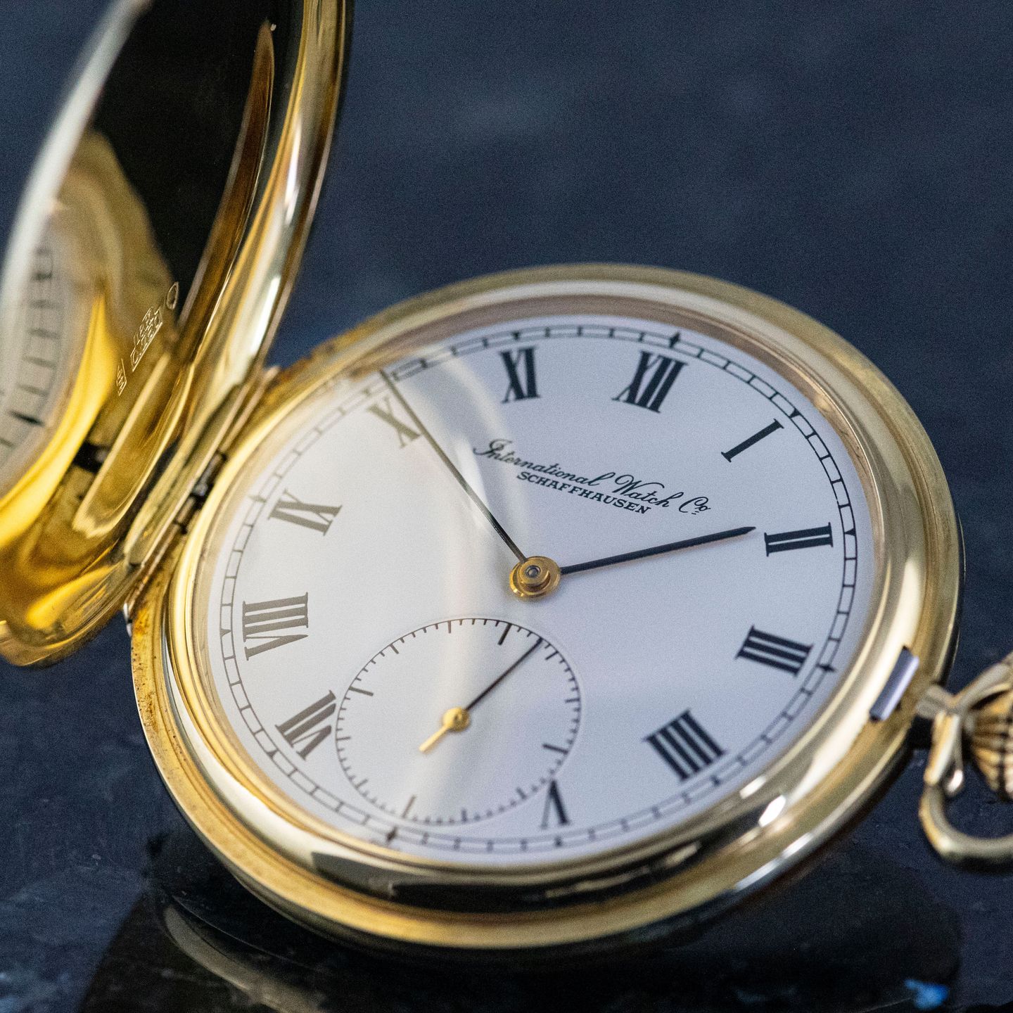 IWC Pocket watch Pocket Watch (1976) - White dial 49 mm Yellow Gold case (4/8)