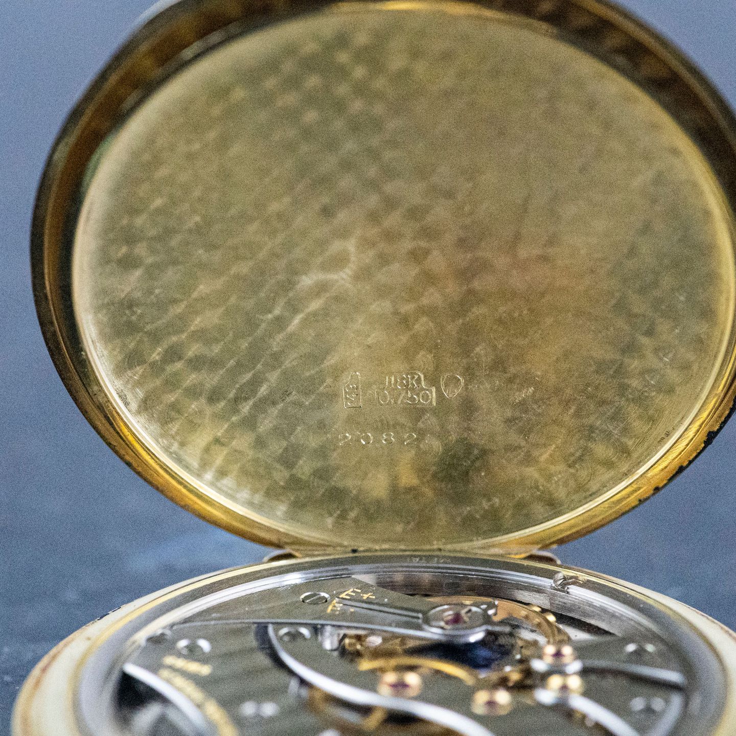 IWC Pocket watch Pocket Watch (1976) - White dial 49 mm Yellow Gold case (7/8)