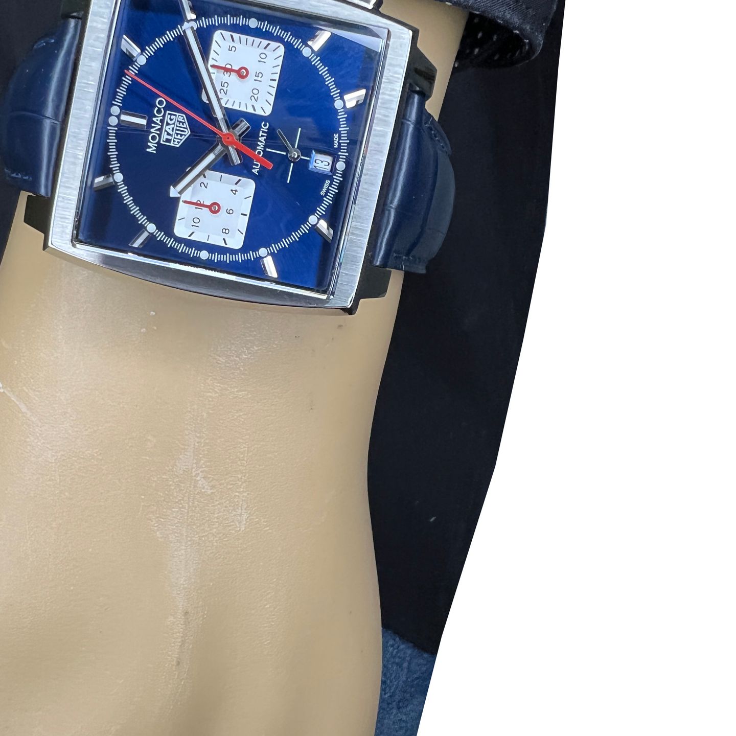 TAG Heuer Monaco CBL2111.FC6453 (2024) - Blauw wijzerplaat 39mm Staal (2/8)