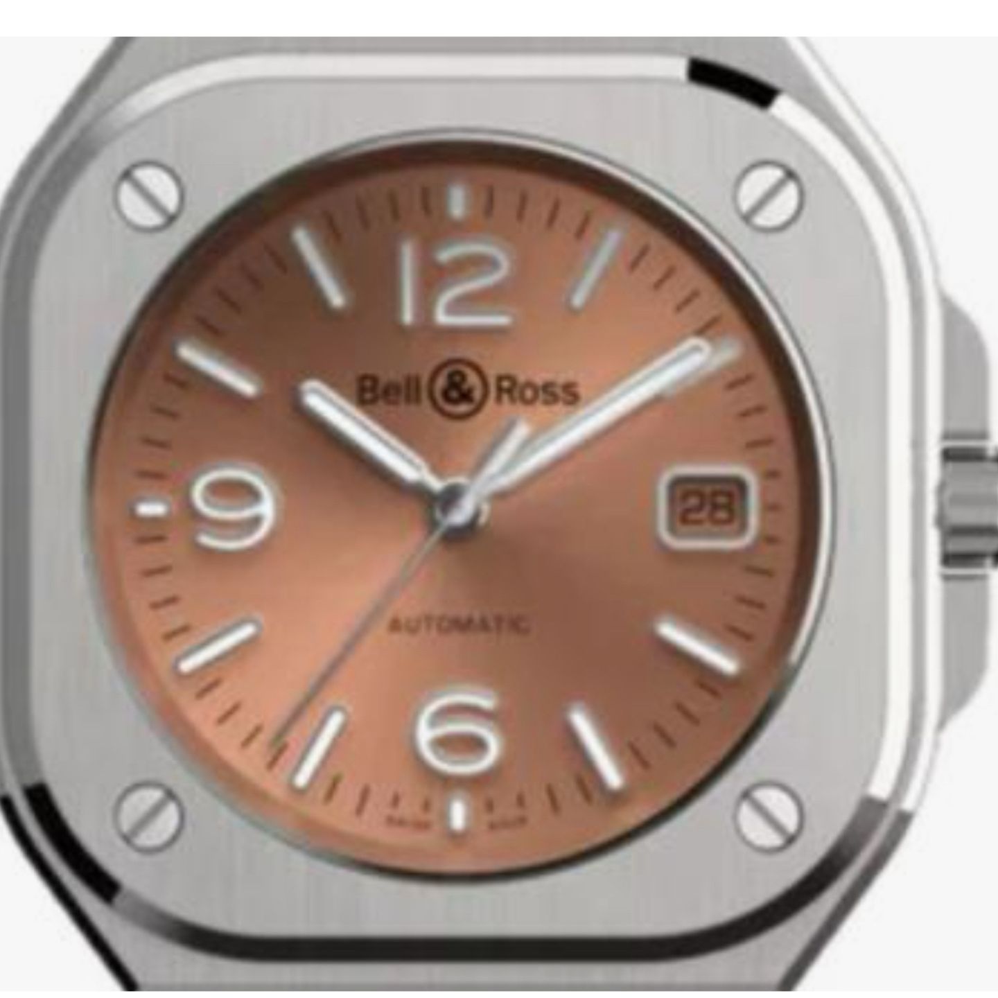 Bell & Ross BR 05 BR05A-BR-ST/SRB (2024) - Bruin wijzerplaat 40mm Staal (1/1)